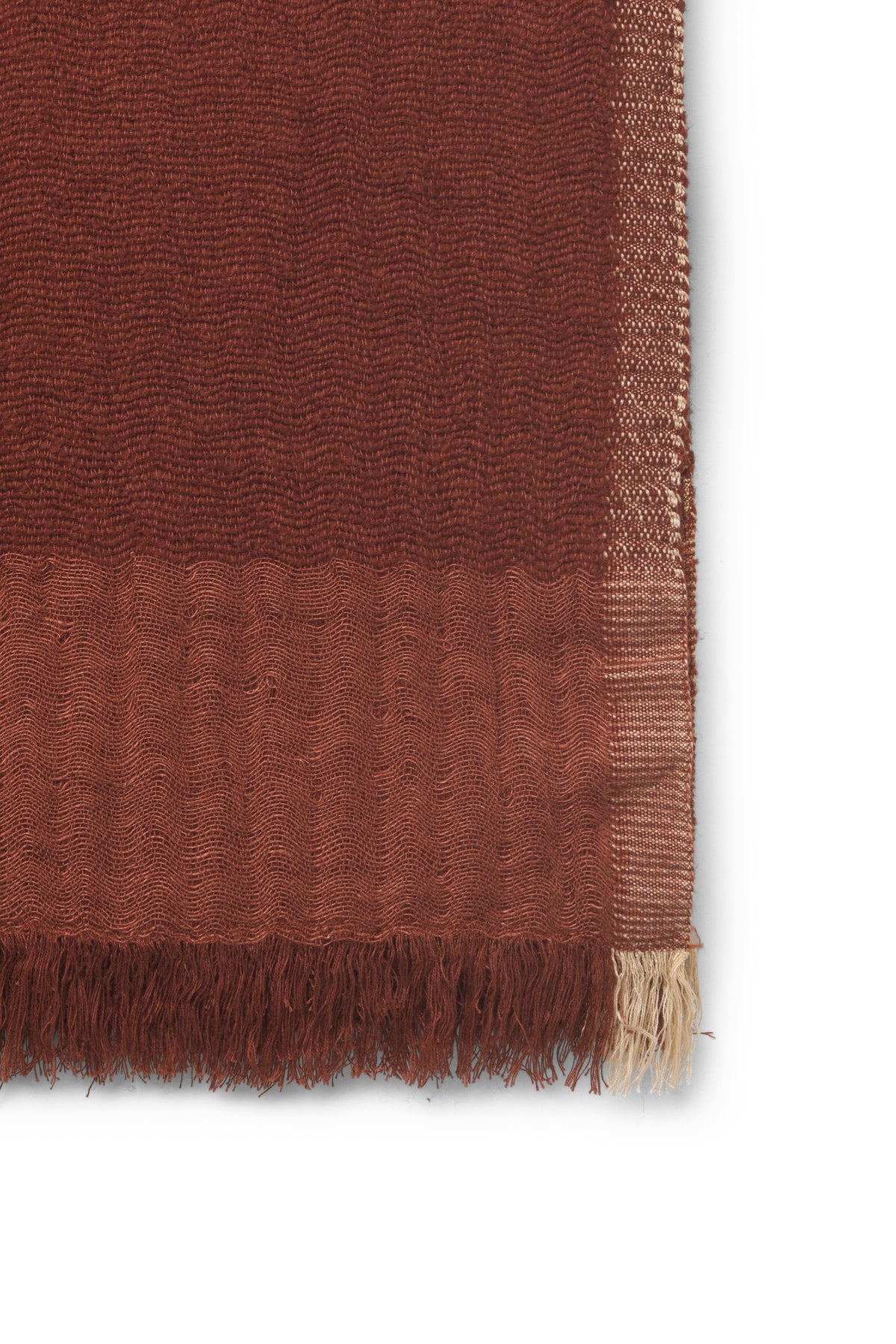 Ferm Living Weaver Throw - Red Brown