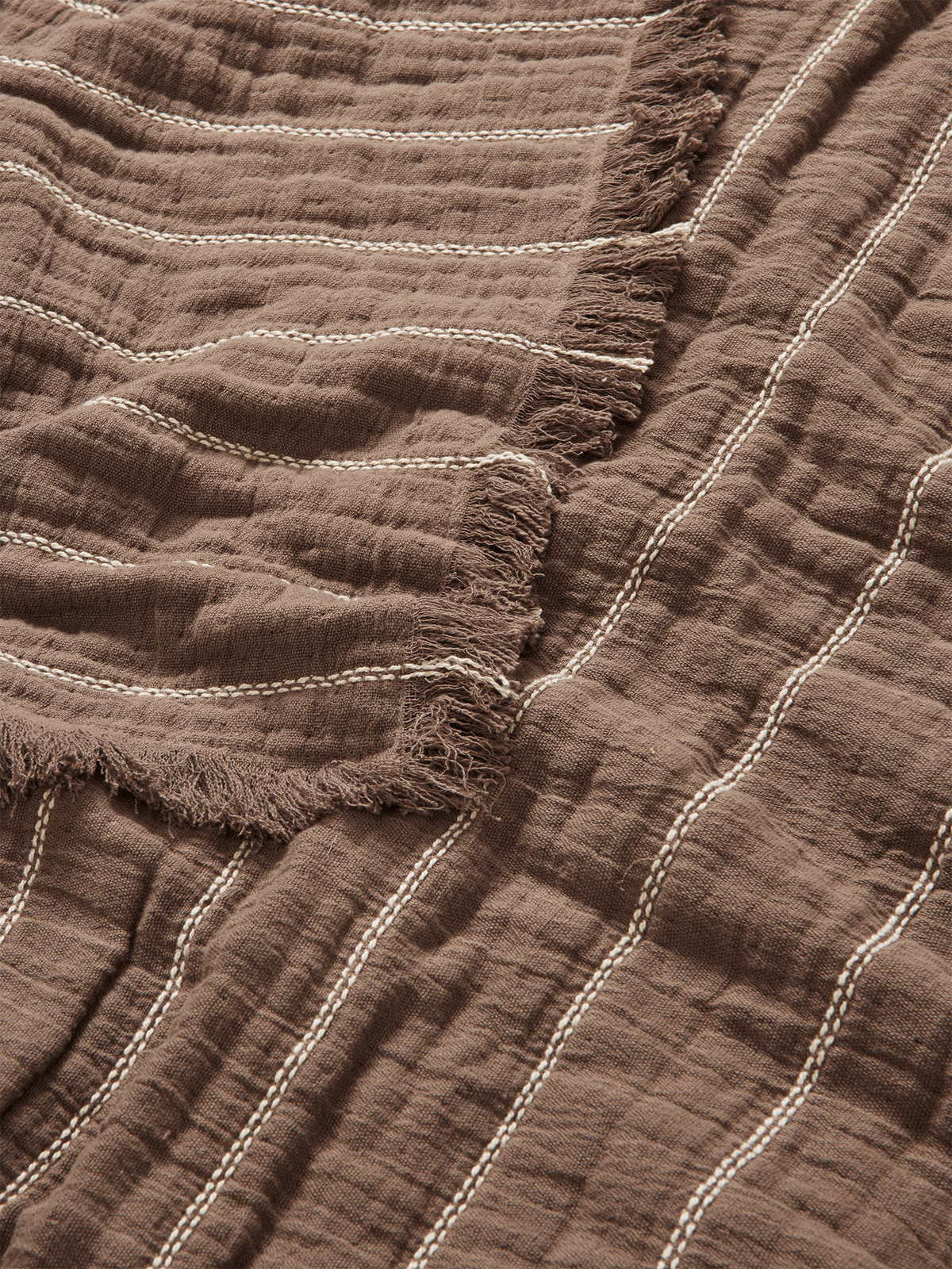 Ferm Living Aires Bedspread - Double - Stone
