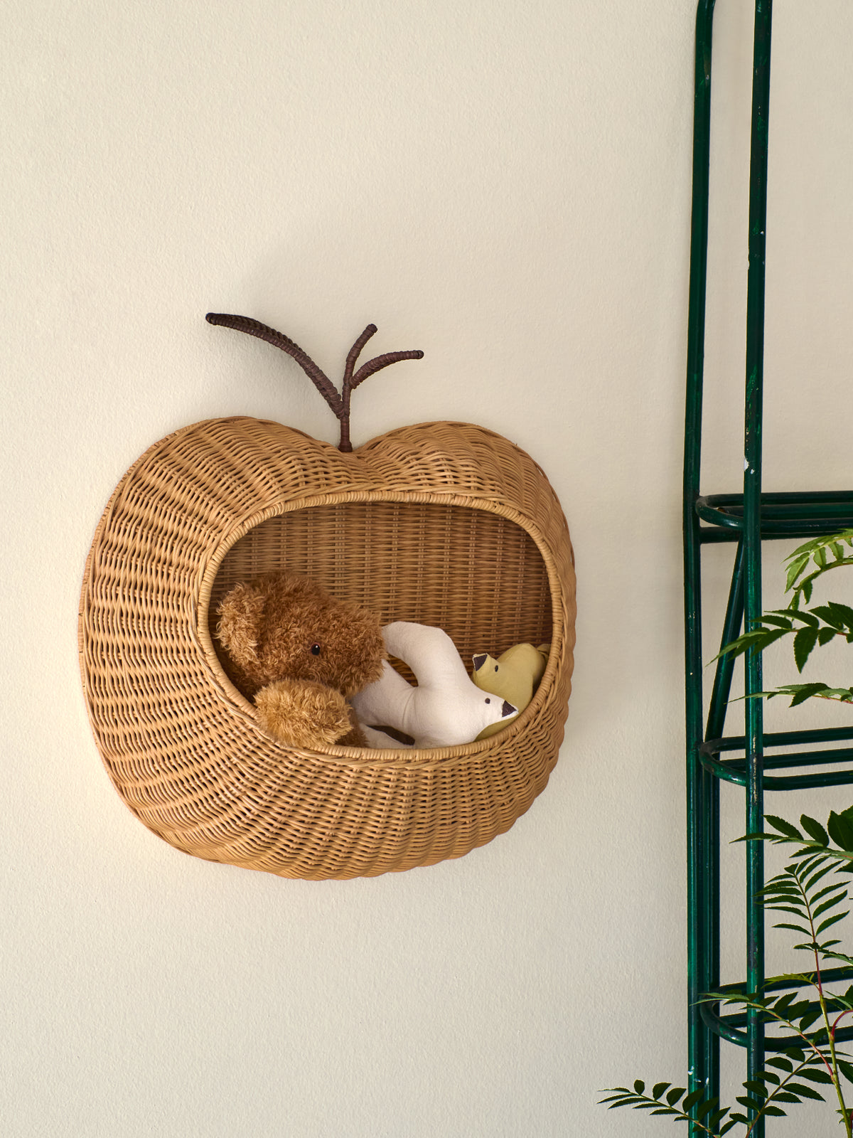 Ferm Living Apple Braided Wandaufbewahrung - Natural