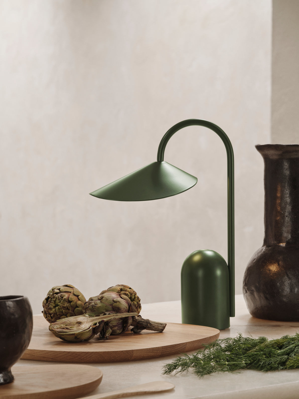 Ferm Living Arum Lampe portable - Grass Green