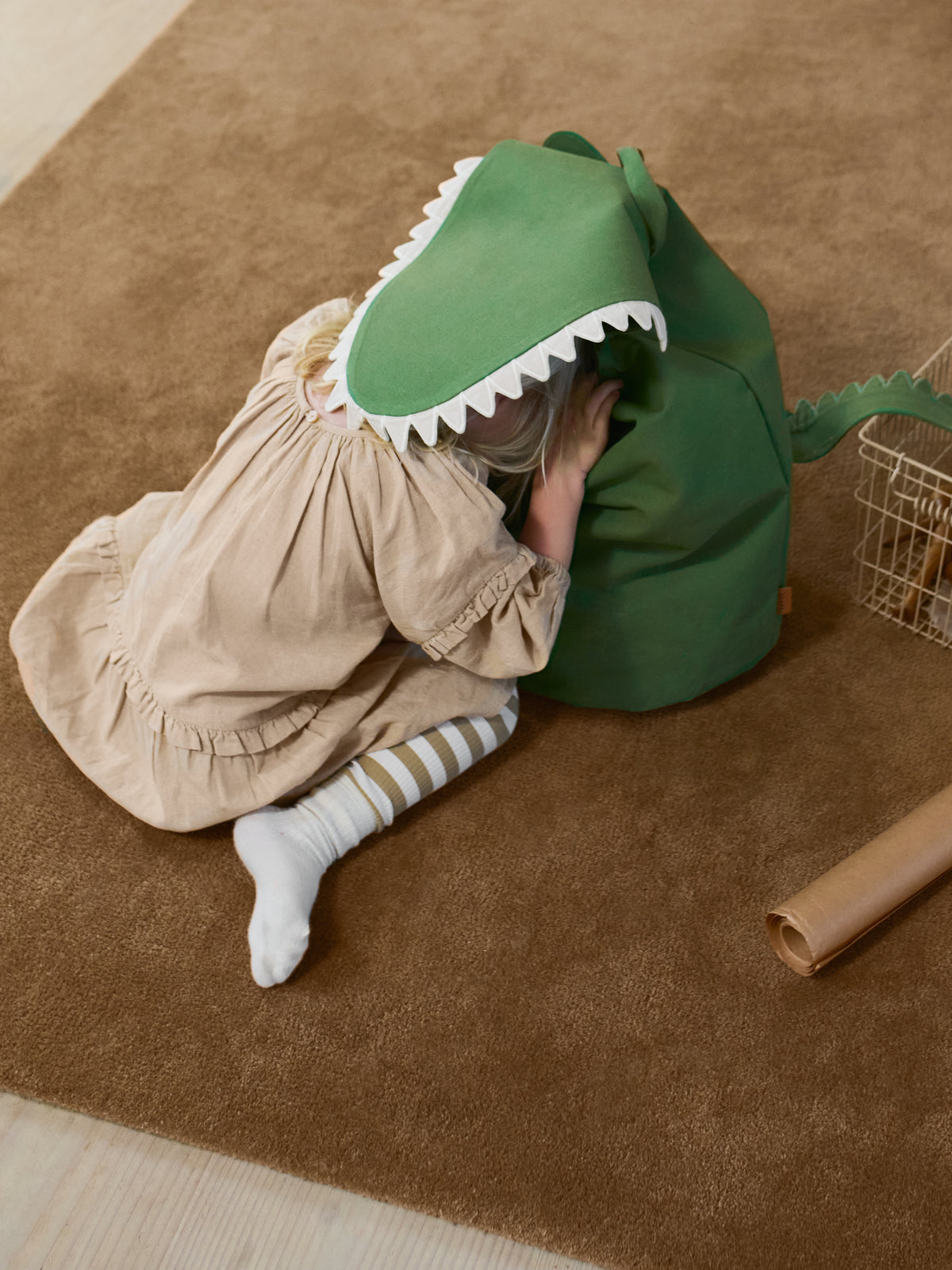 Ferm Living Crocodile Storage - Verde carciofo