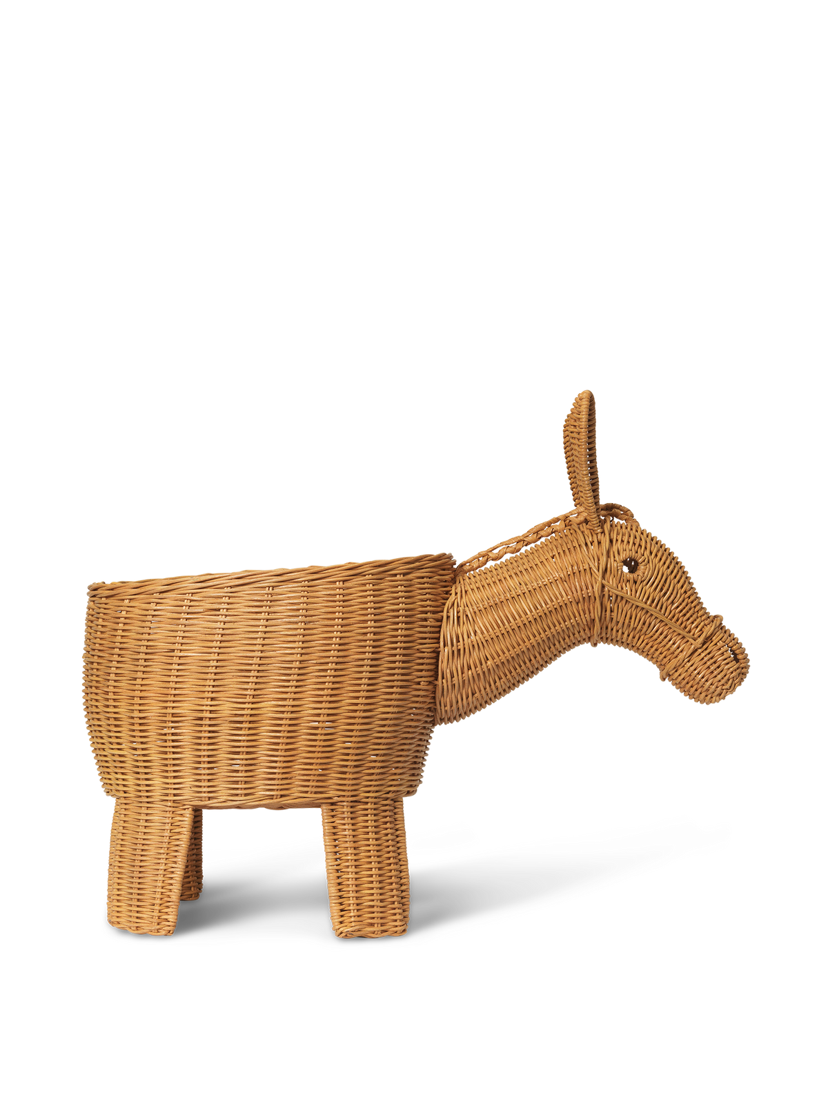 Ferm Living Donkey, cesto portaoggetti intrecciato - Naturale