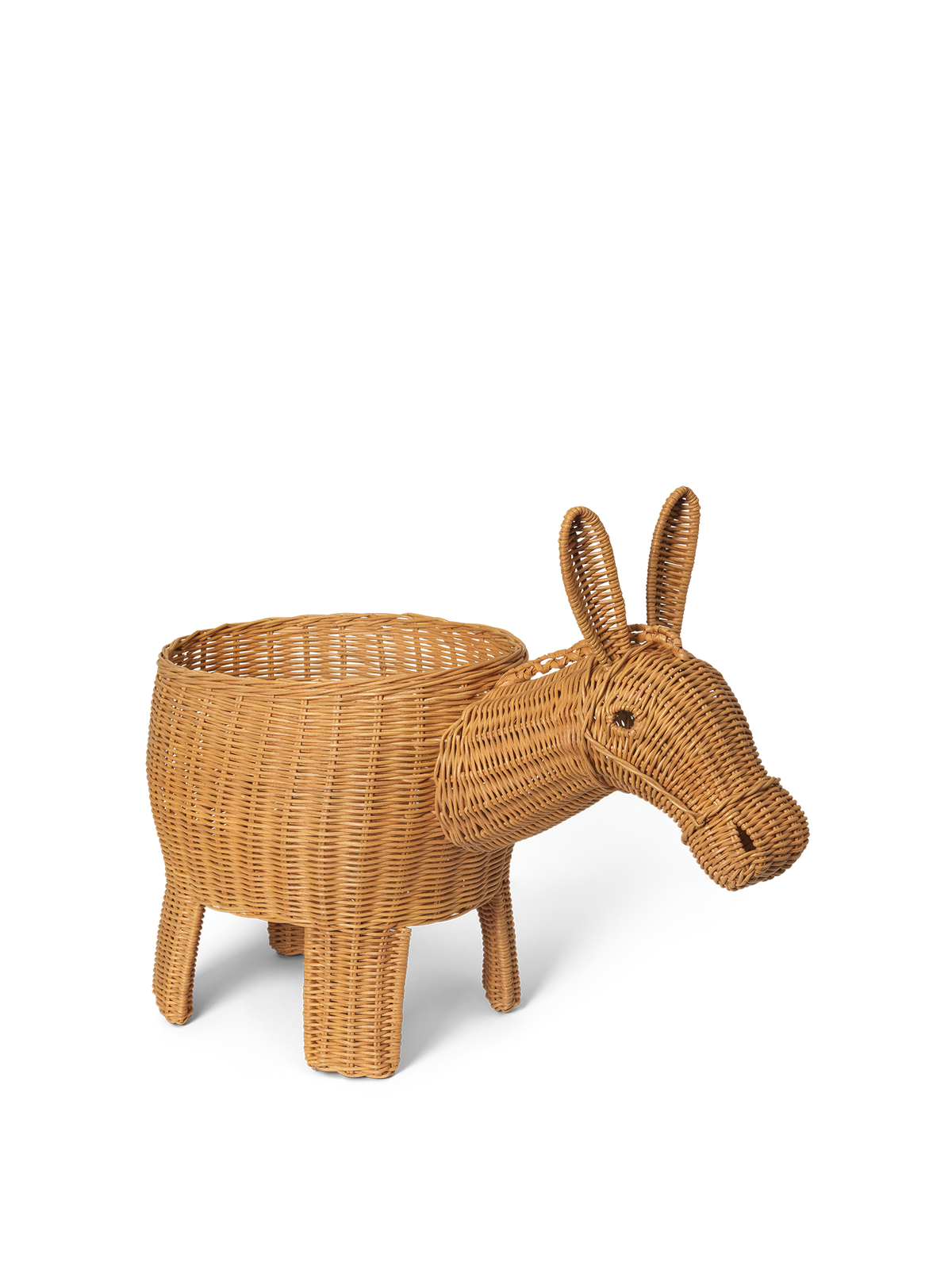 Ferm Living Donkey, cesto portaoggetti intrecciato - Naturale