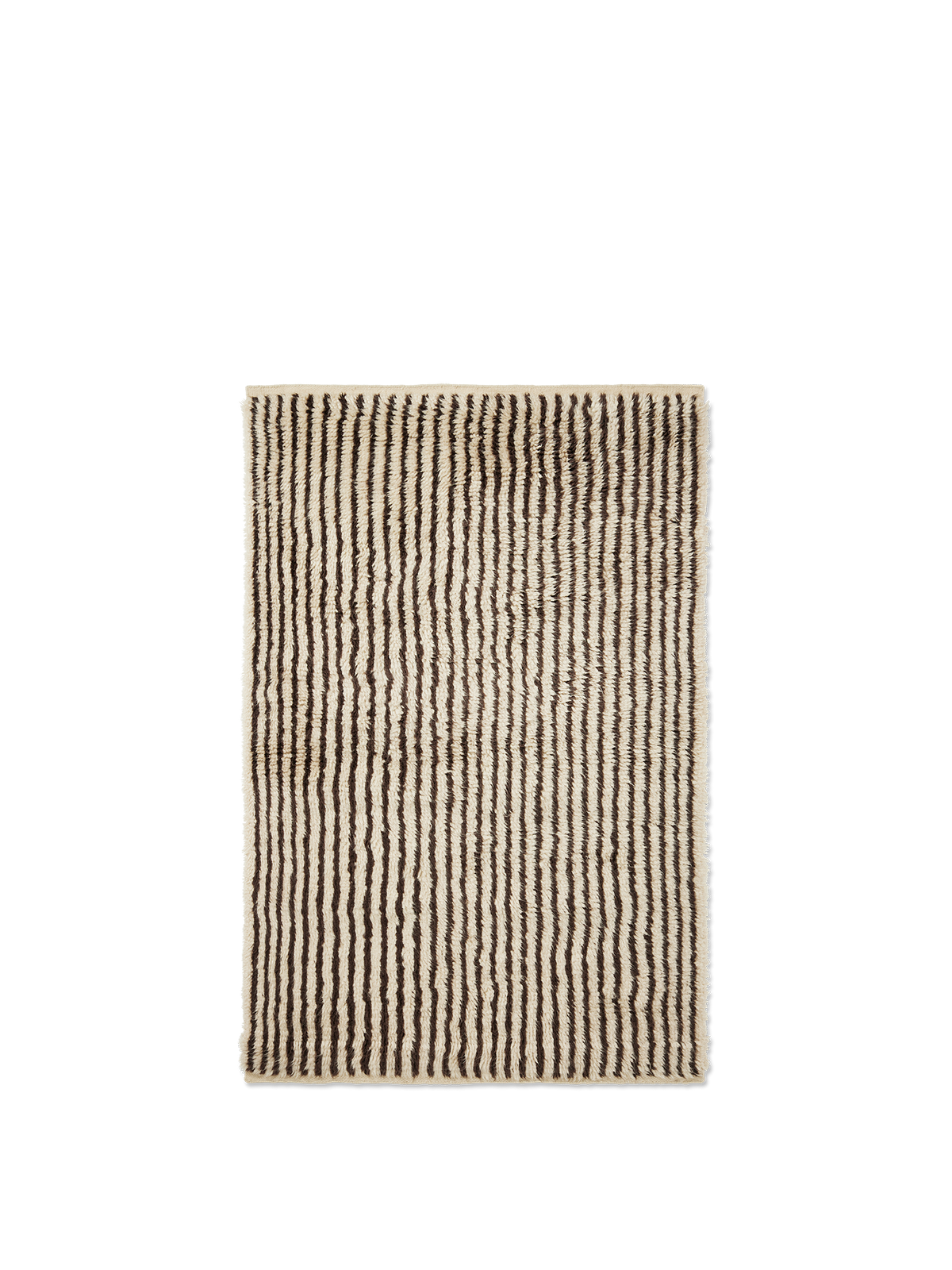 Tapis Ferm Living Kami Knotted - 120 x 180 - Off-white/Coffee