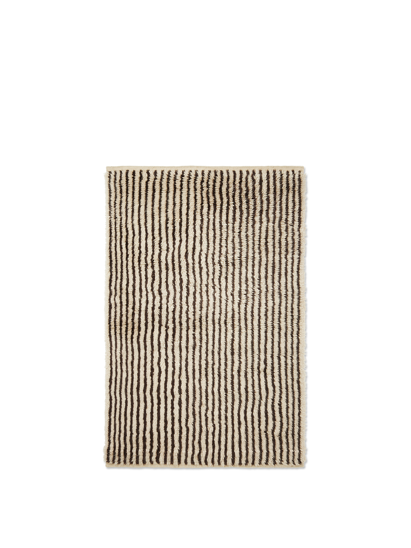 Ferm Living Kami Knotted Teppich - 120 x 180 - Off-white/Coffee