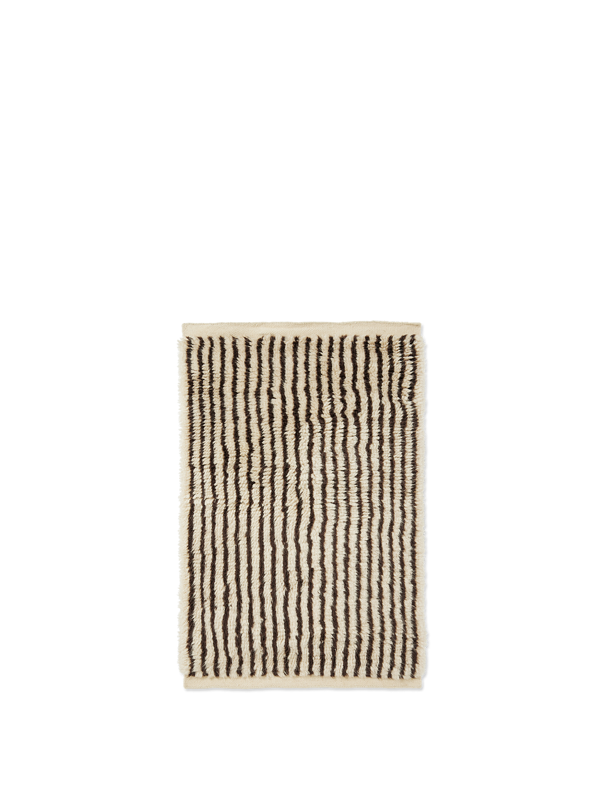 Ferm Living Kami Knotted Rug - 80 x 120 - Off-white/Coffee