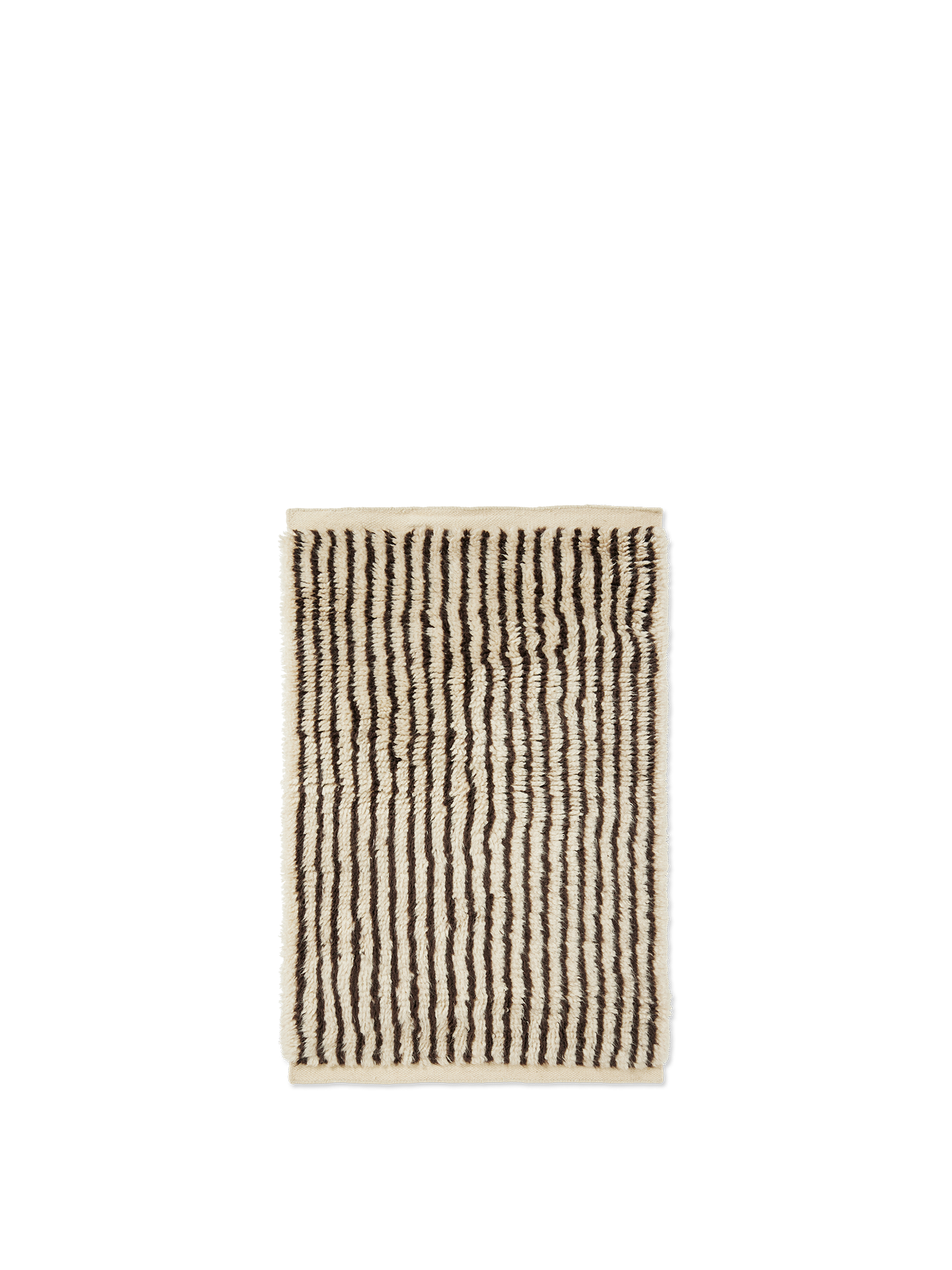 Ferm Living Kami Knotted Teppich - 80 x 120 - Off-white/Coffee