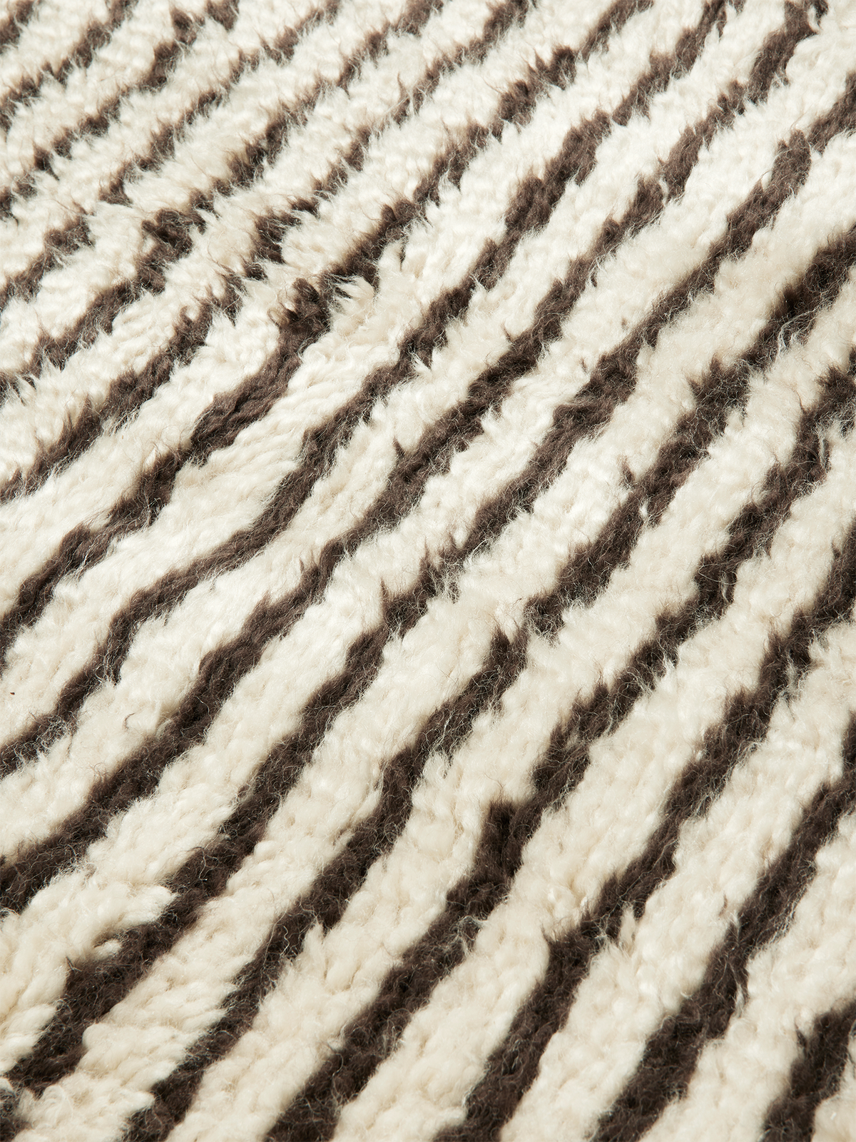 Tapis Ferm Living Kami Knotted - 120 x 180 - Off-white/Coffee