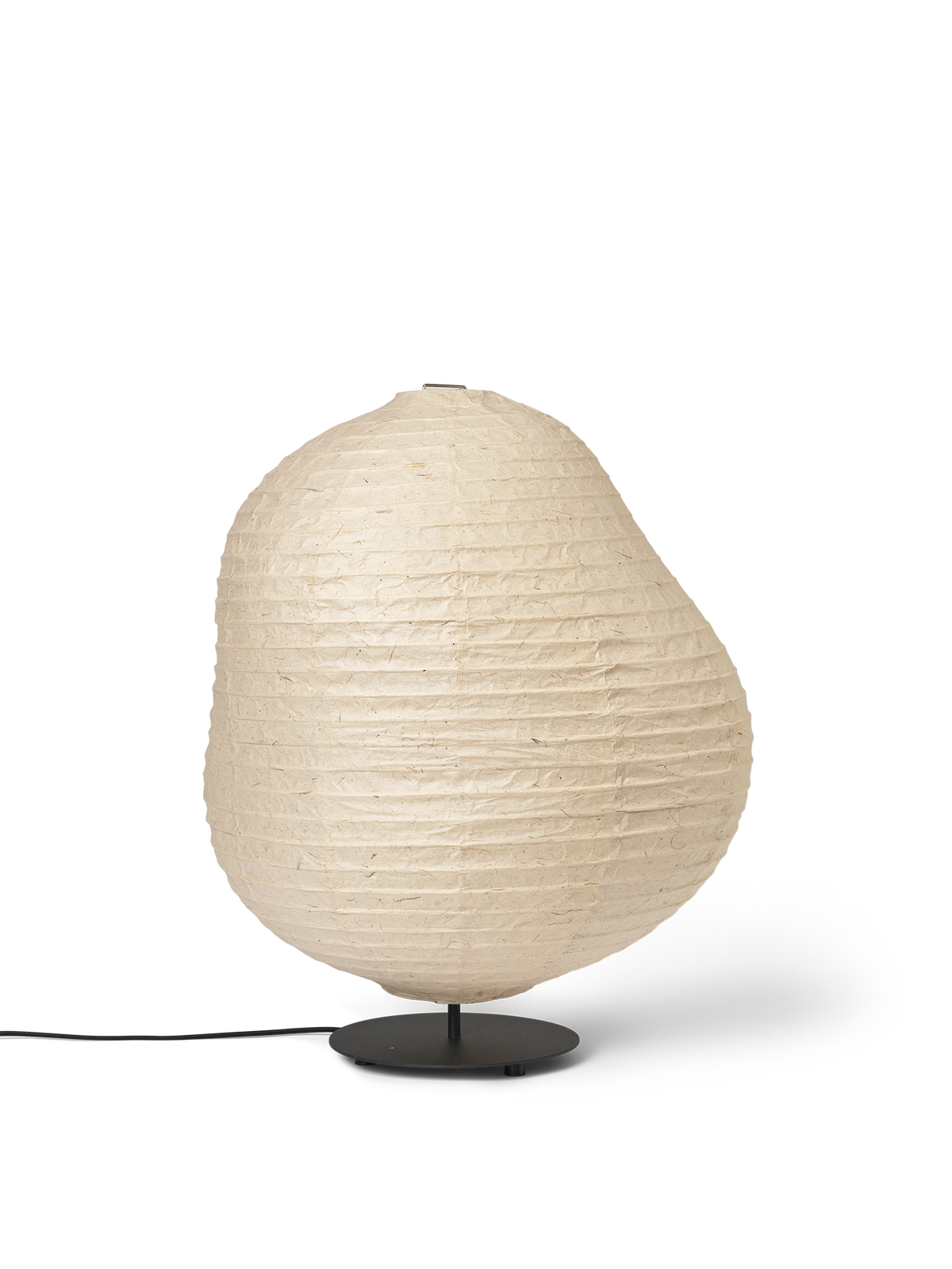 Ferm Living Kurbis Floor Lamp - Low - Natural/Black