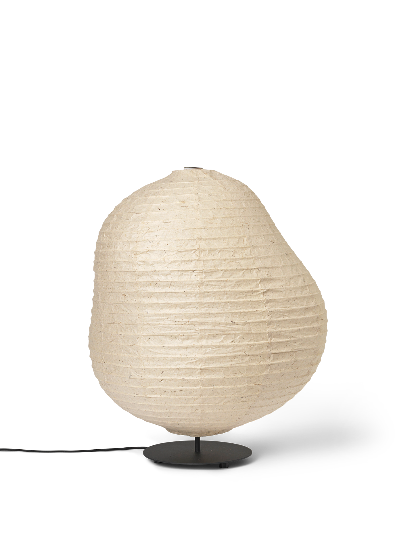 Ferm Living Kurbis Floor Lamp - Low - Natural/Black