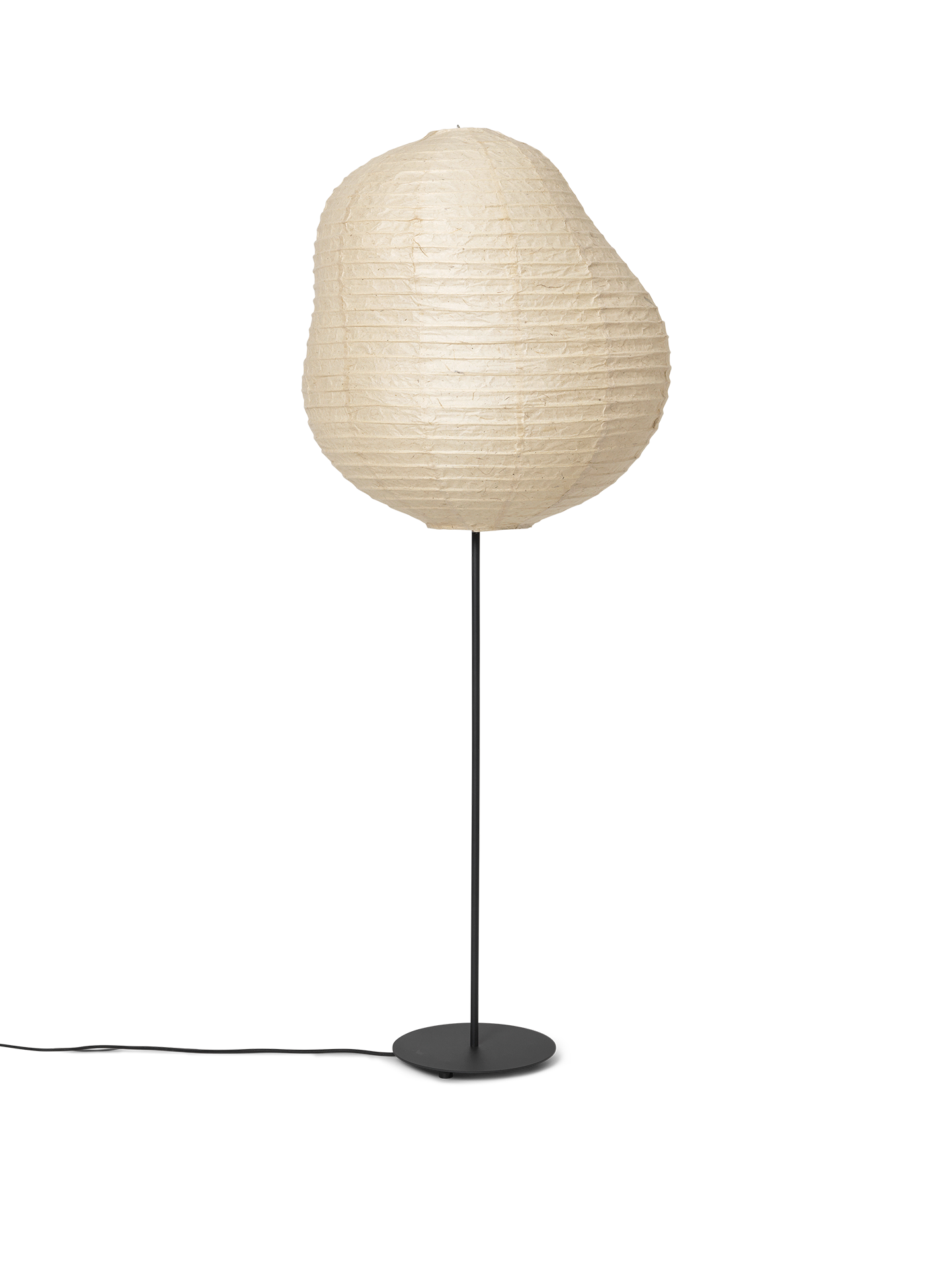 Ferm Living Kurbis Floor Lamp - Tall - Natural/Black