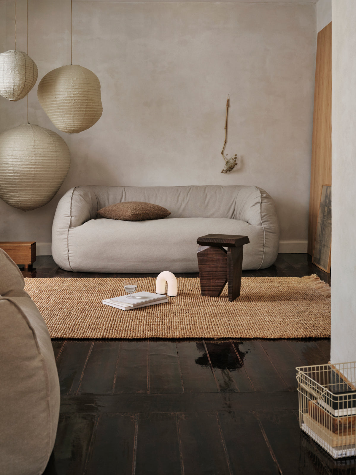 Ferm Living Kurbis Paralume 60 - Salvia scura