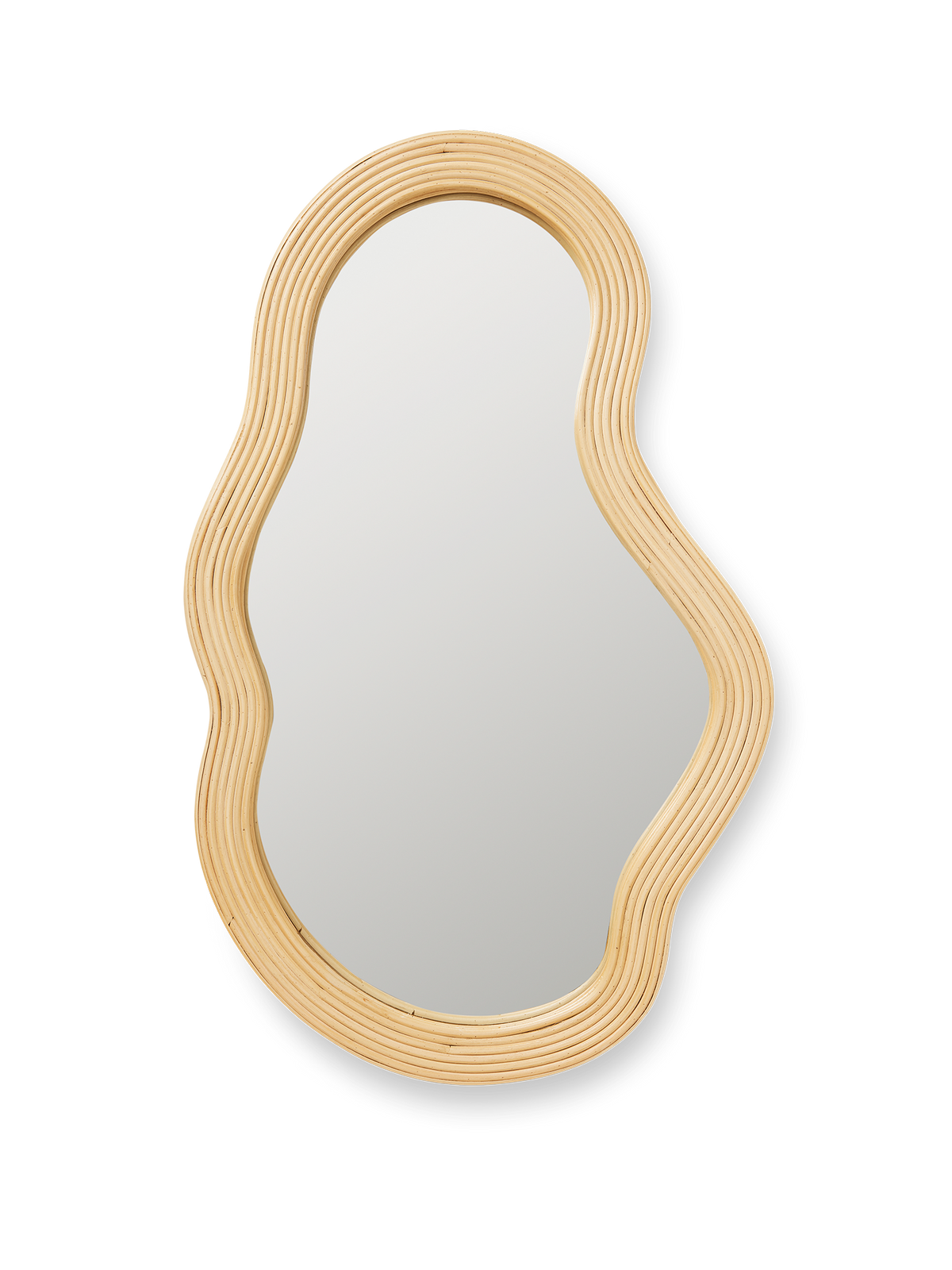 Ferm Living Pond Mirror - Medium - Rattan - Natural