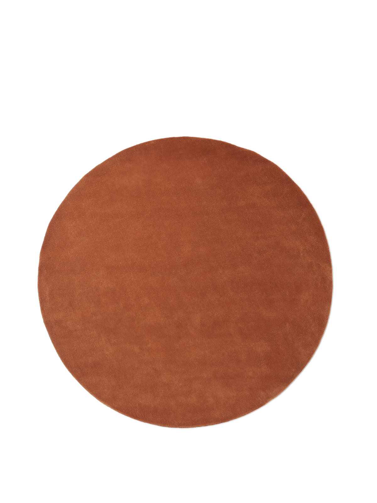 Ferm Living Stille tappeto trapuntato - Ø240 - Rosso Marrone
