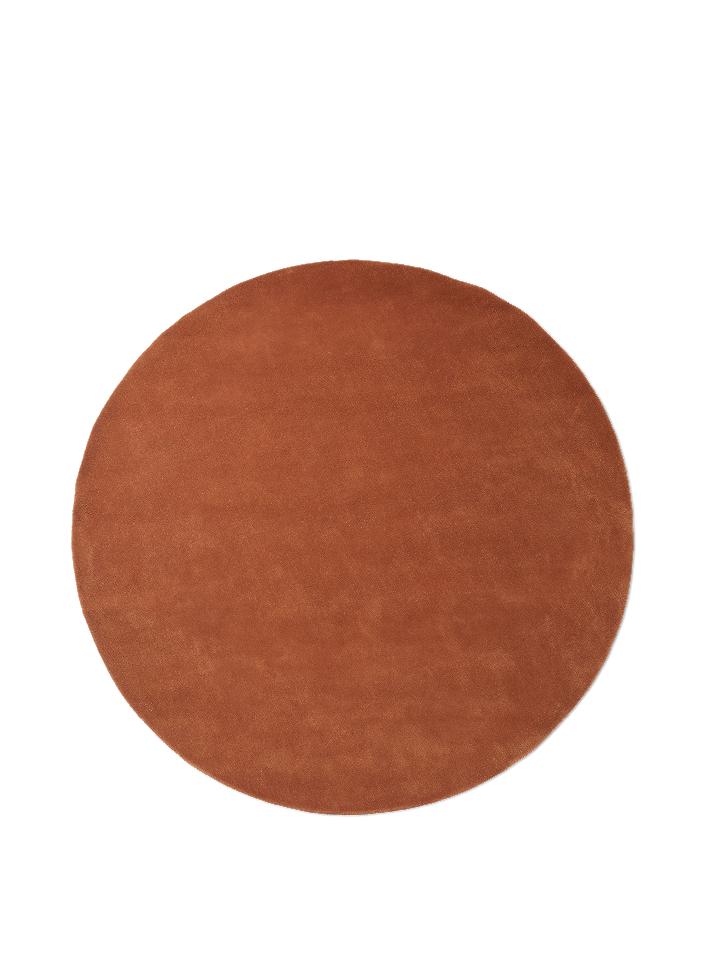 Ferm Living Stille Tufting-Teppich - Ø240 - Red Brown