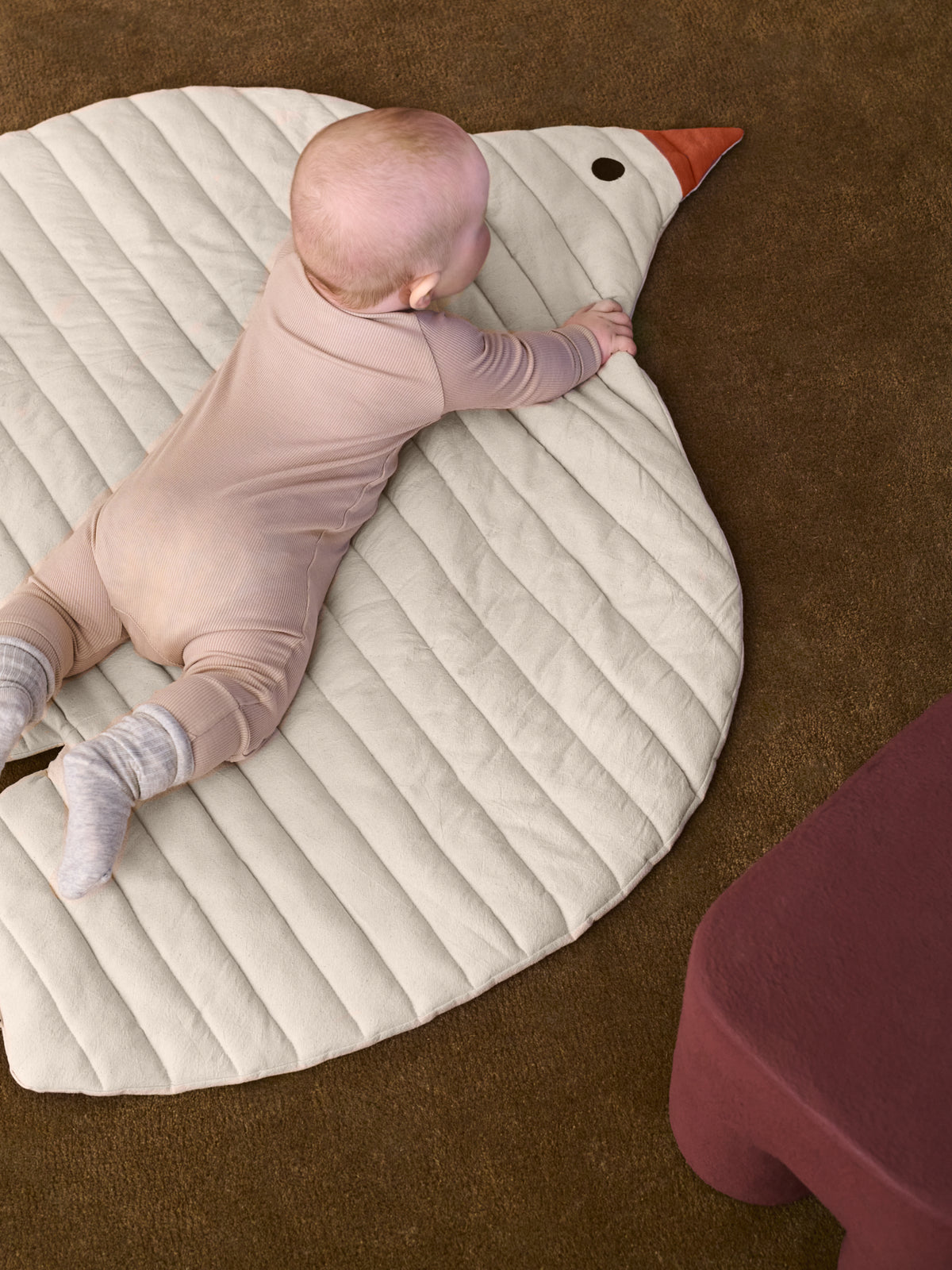 Ferm Living Swif Quilted Mat - Undyed