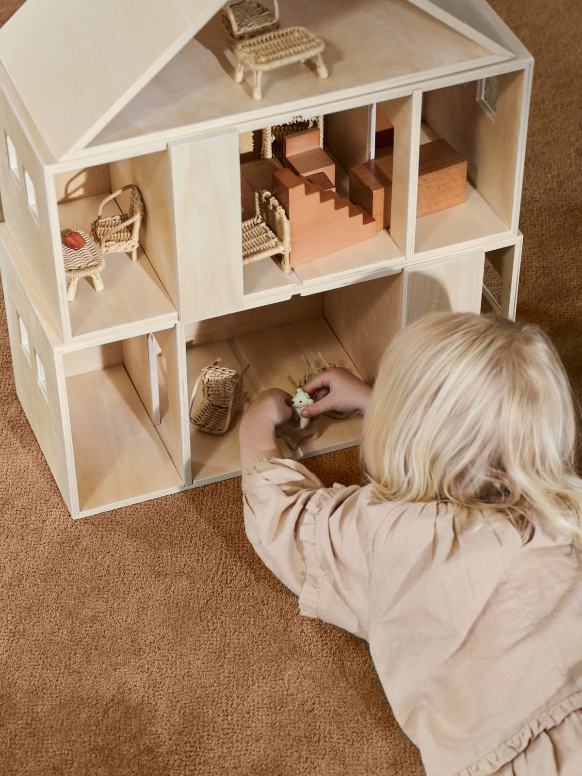 Ferm Living Toro Stackable House - Natural