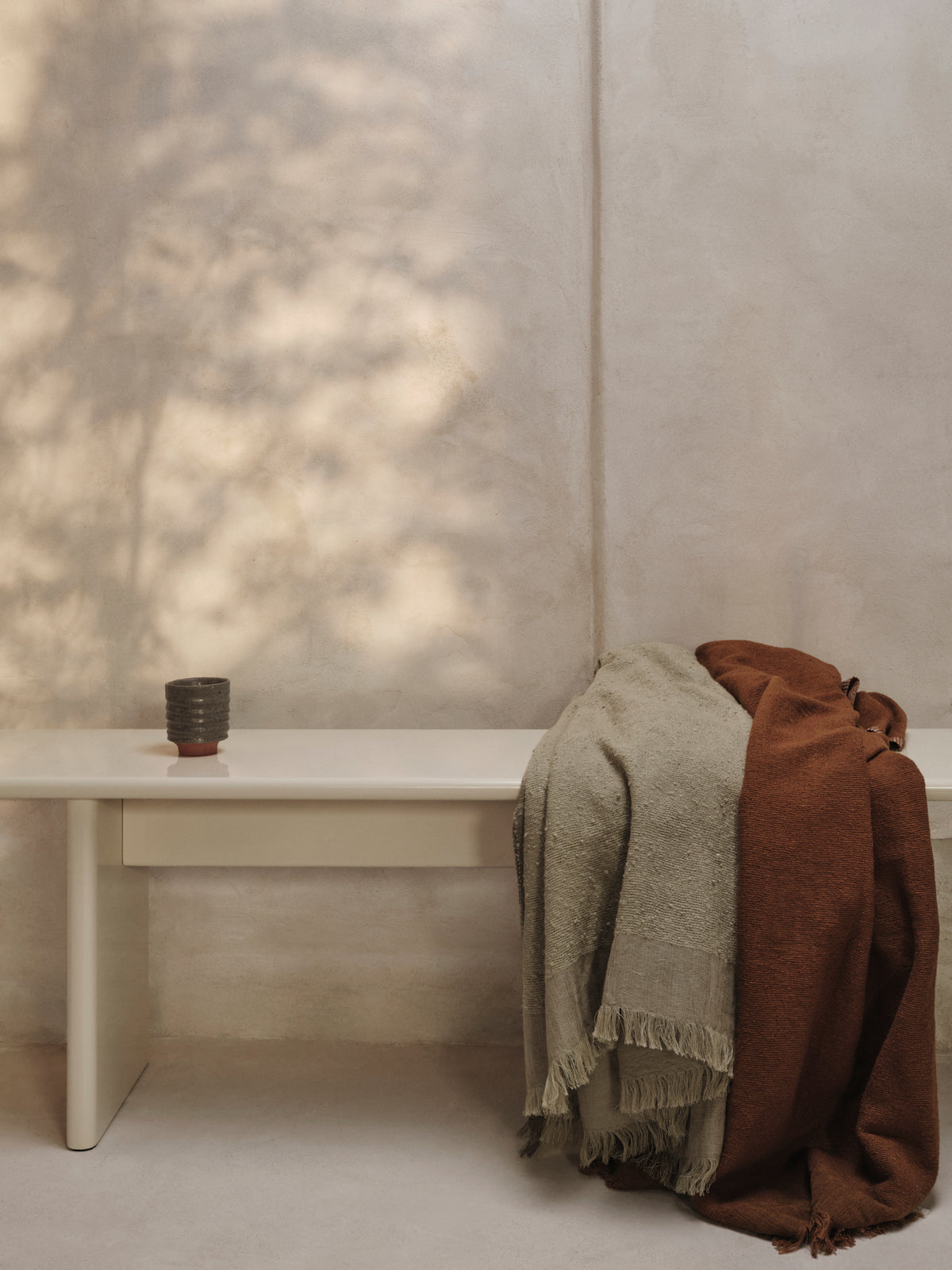 Ferm Living Weaver Throw - Red Brown
