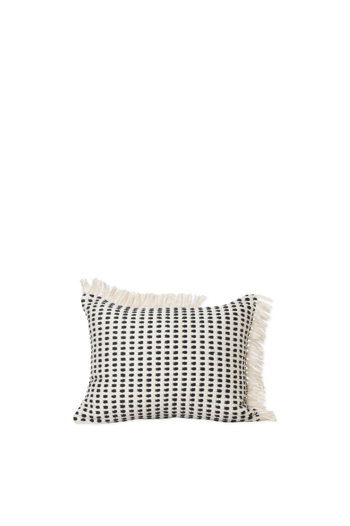 Ferm Living Way Coussin Rect. - Off-whitehite/Blue