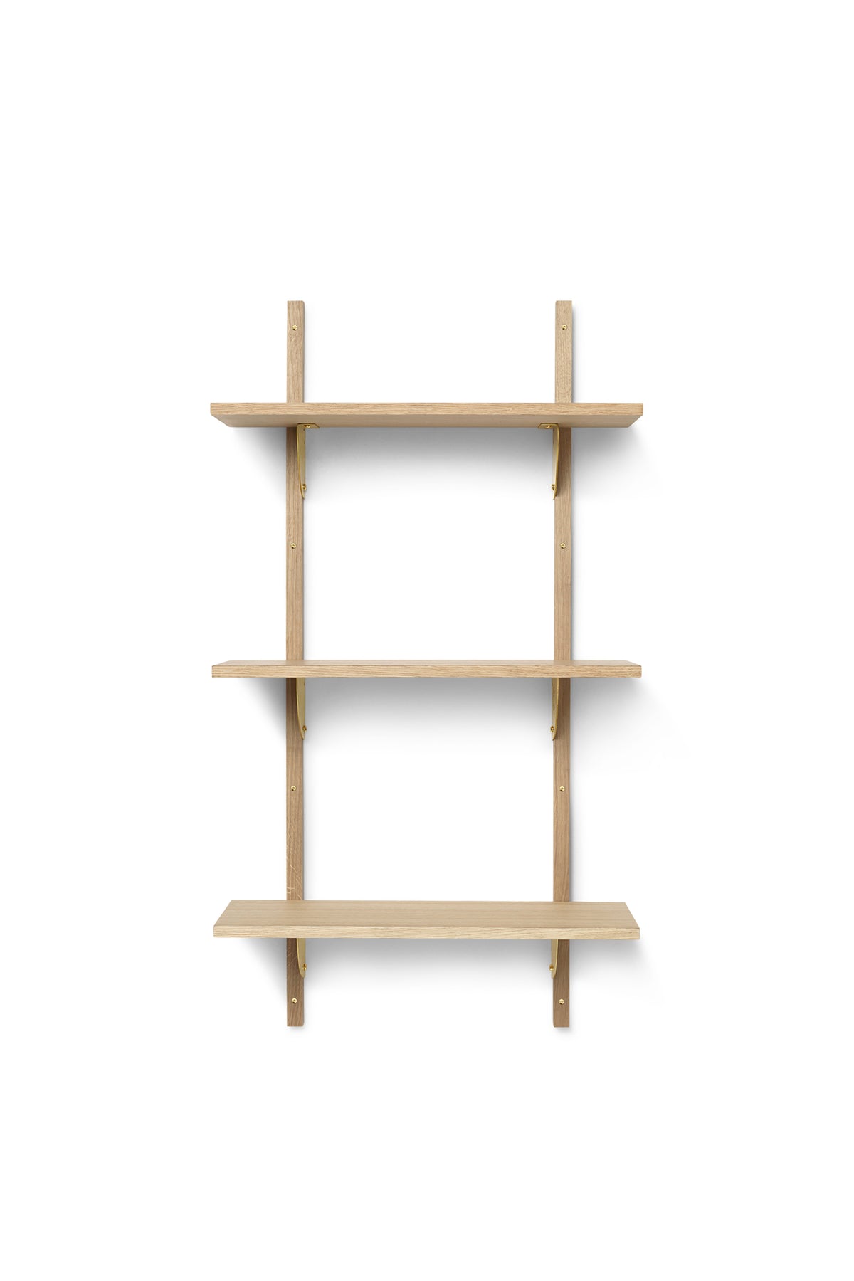 Ferm Living Sector Scaffale triplo/stretto- Quercia/Ottone