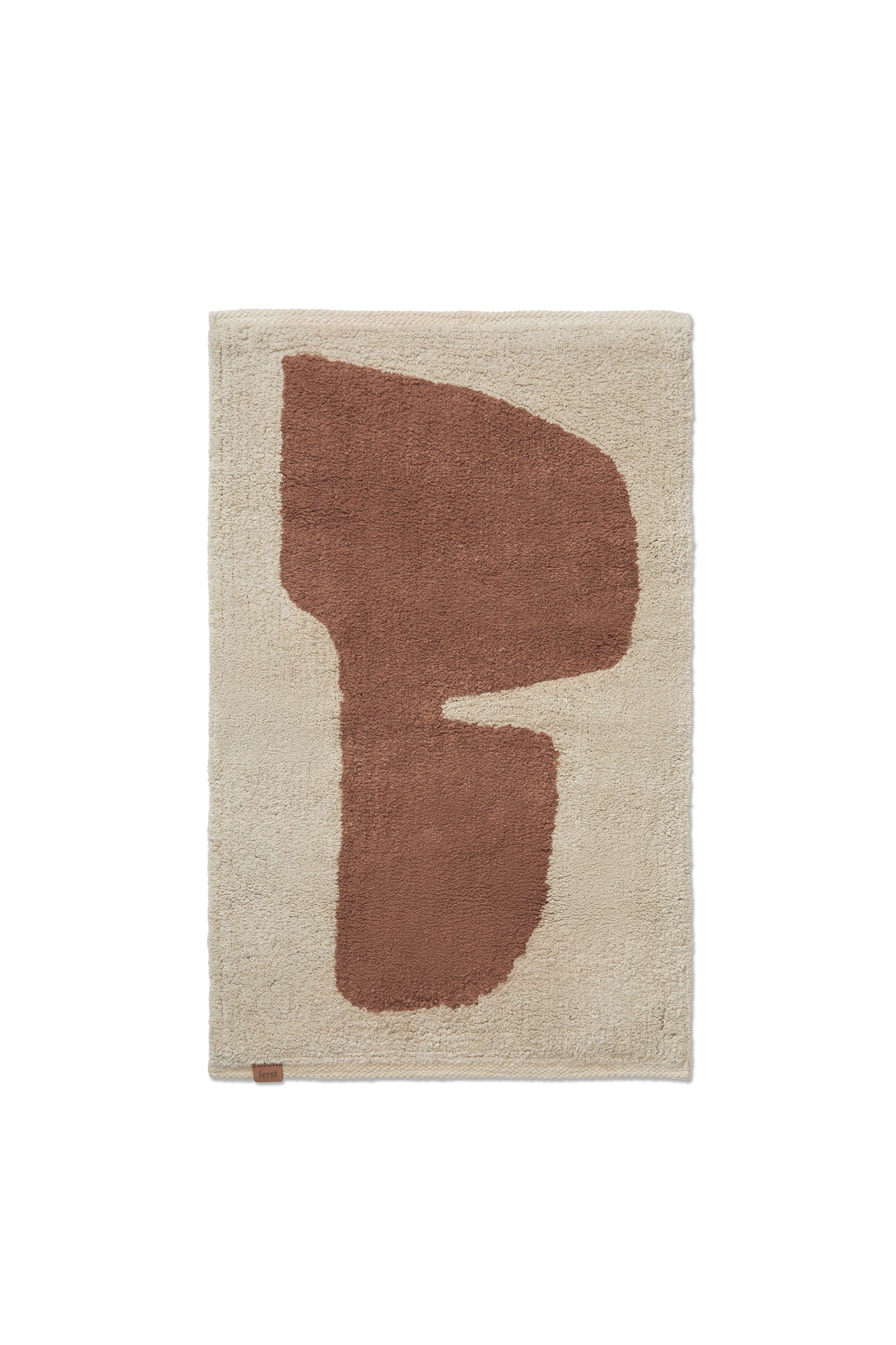 Ferm Living Lay Washable Mat - Parchment/Rust
