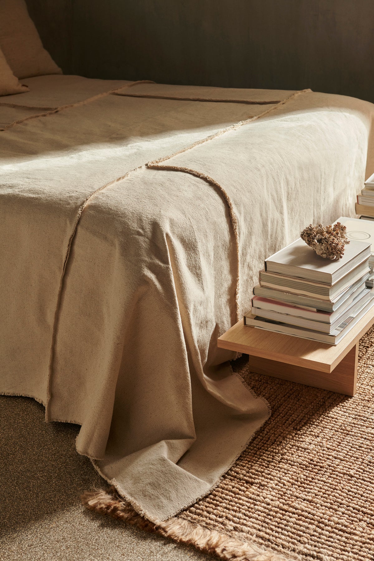 Ferm Living Offset Bedspread - Off-white