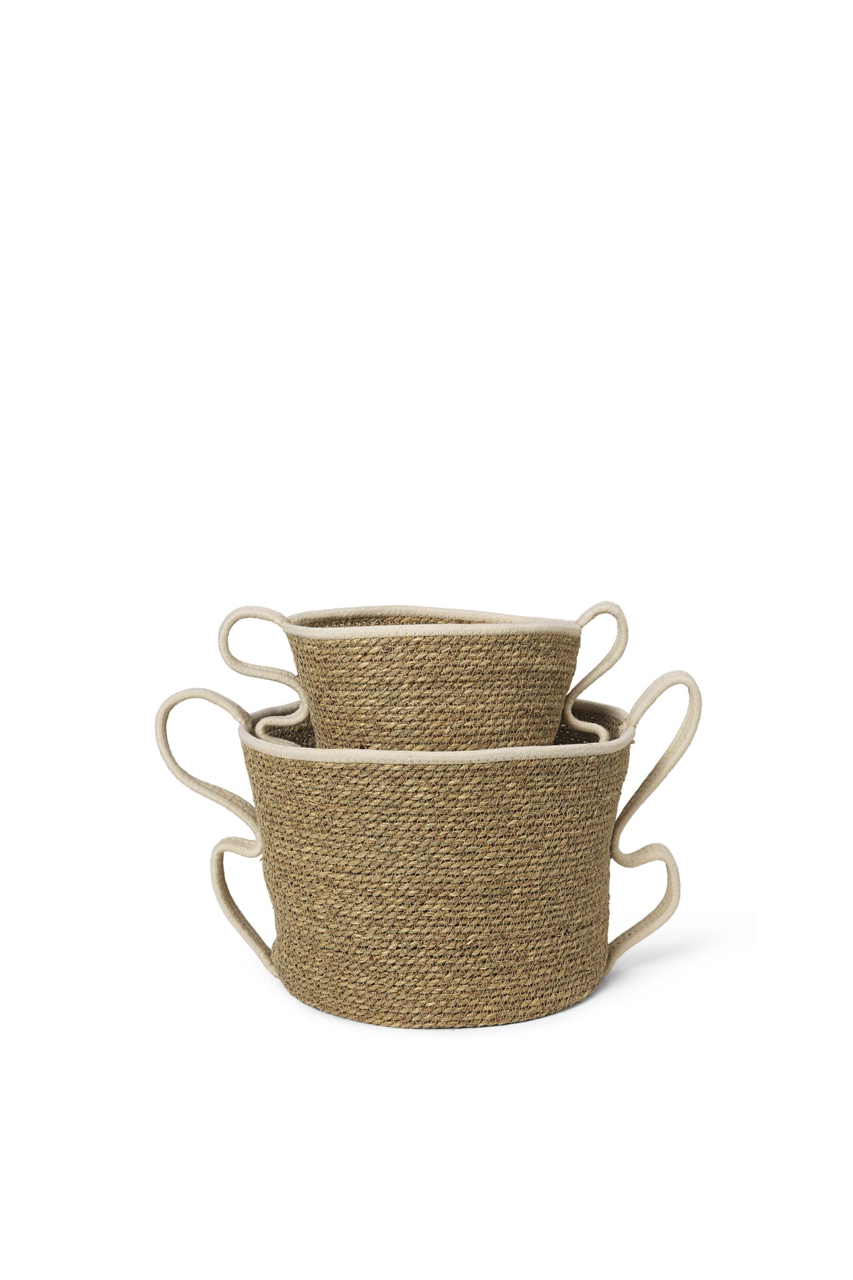 Ferm Living Verso Baskets - Set di 2 - Bianco sporco