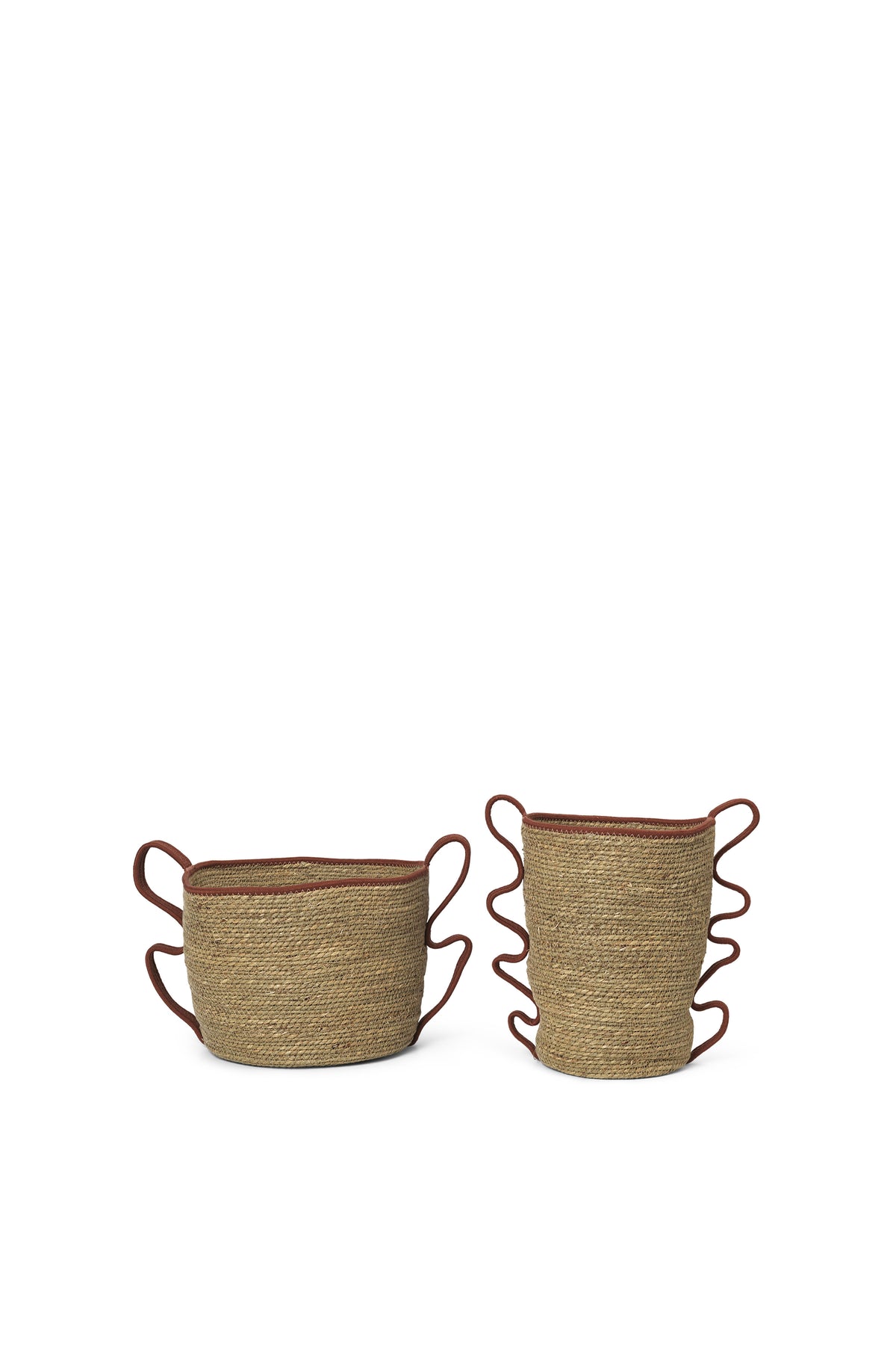 Ferm Living Verso Baskets - Set of 2 - Brique