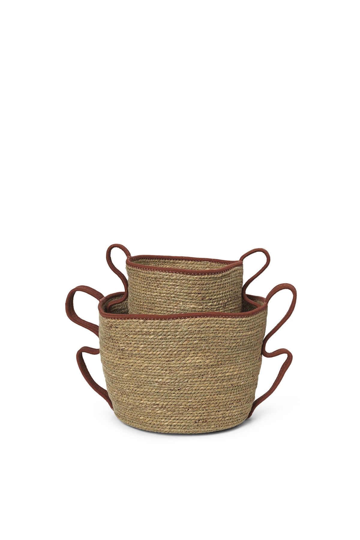 Ferm Living Verso Baskets - Set of 2 - Brique