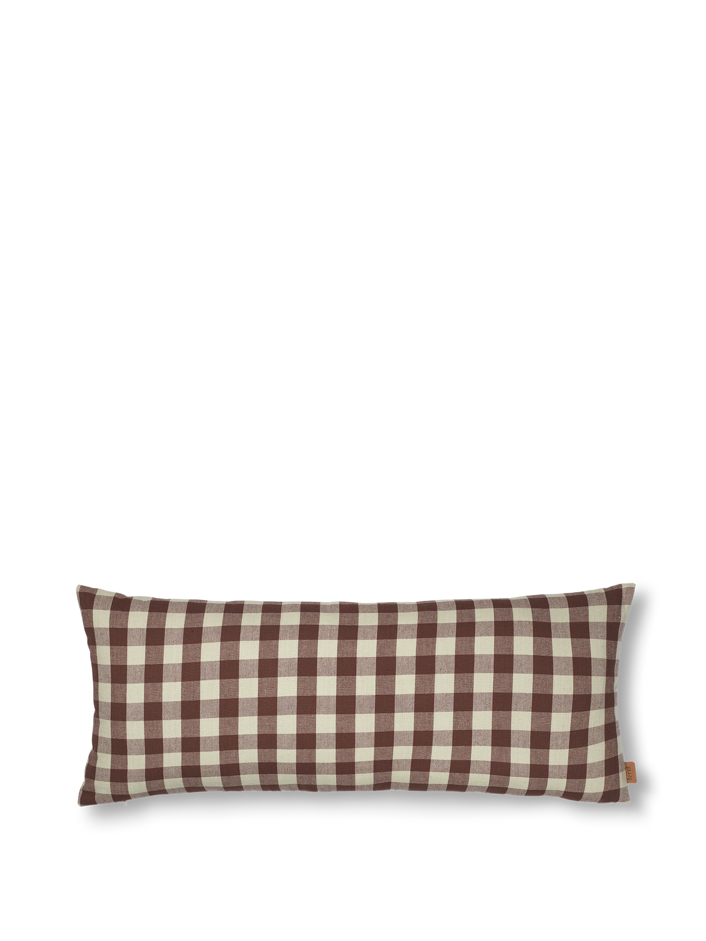 Ferm Living Bothy Check Cushion - Cinnamon/Grey Green