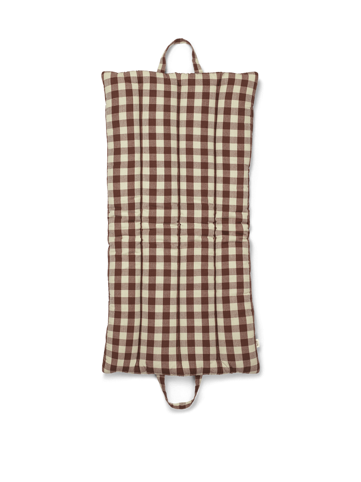 Ferm Living Bothy Check Tapis pliant - Cannelle/Vert