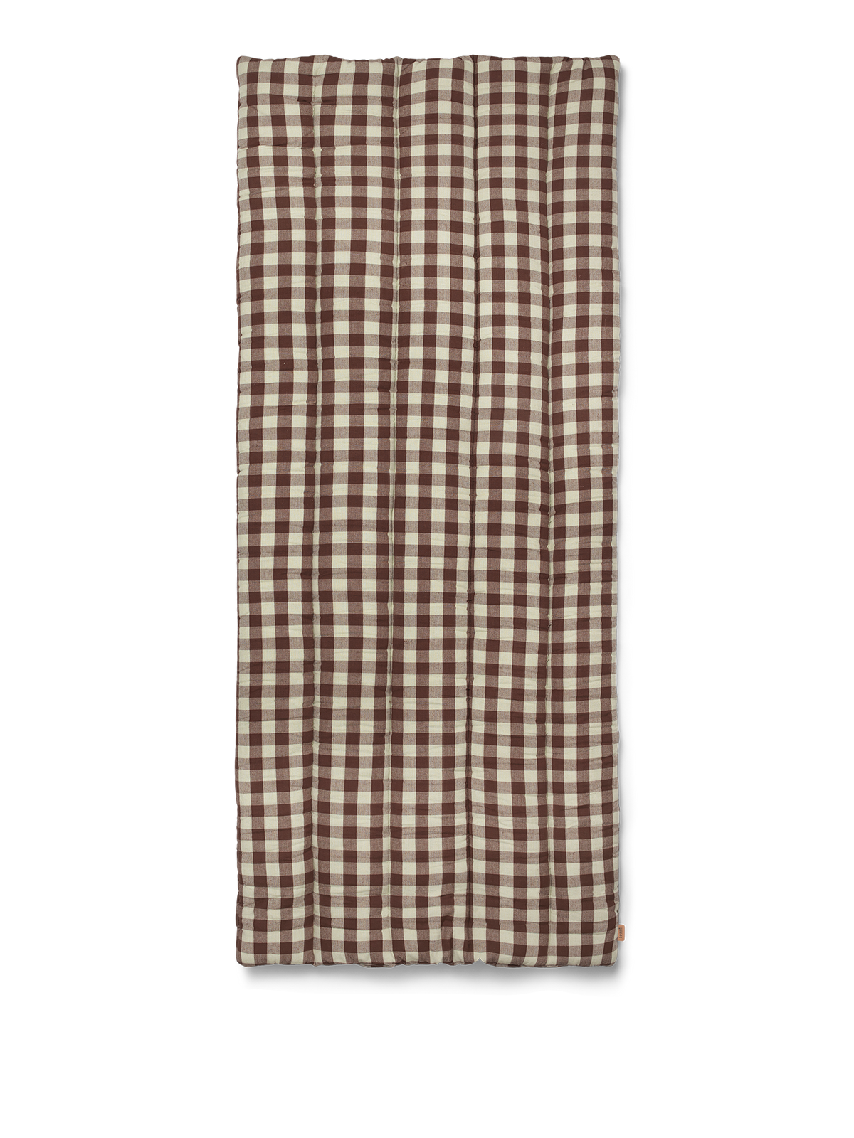 Ferm Living Bothy Check matelassé Matelas - Cinnamon/Green