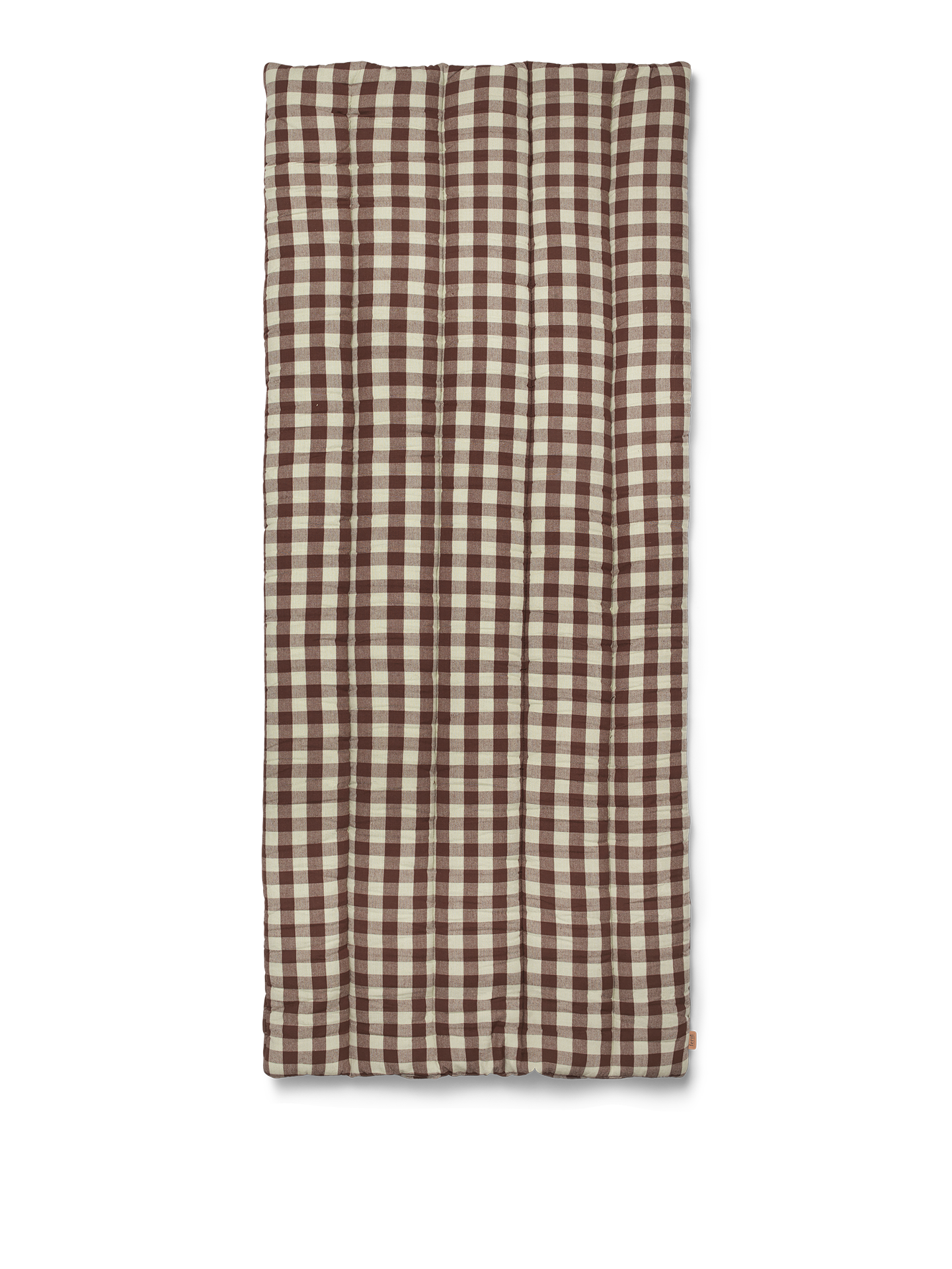 Ferm Living Bothy Check gesteppt Mattress - Cinnamon/Green