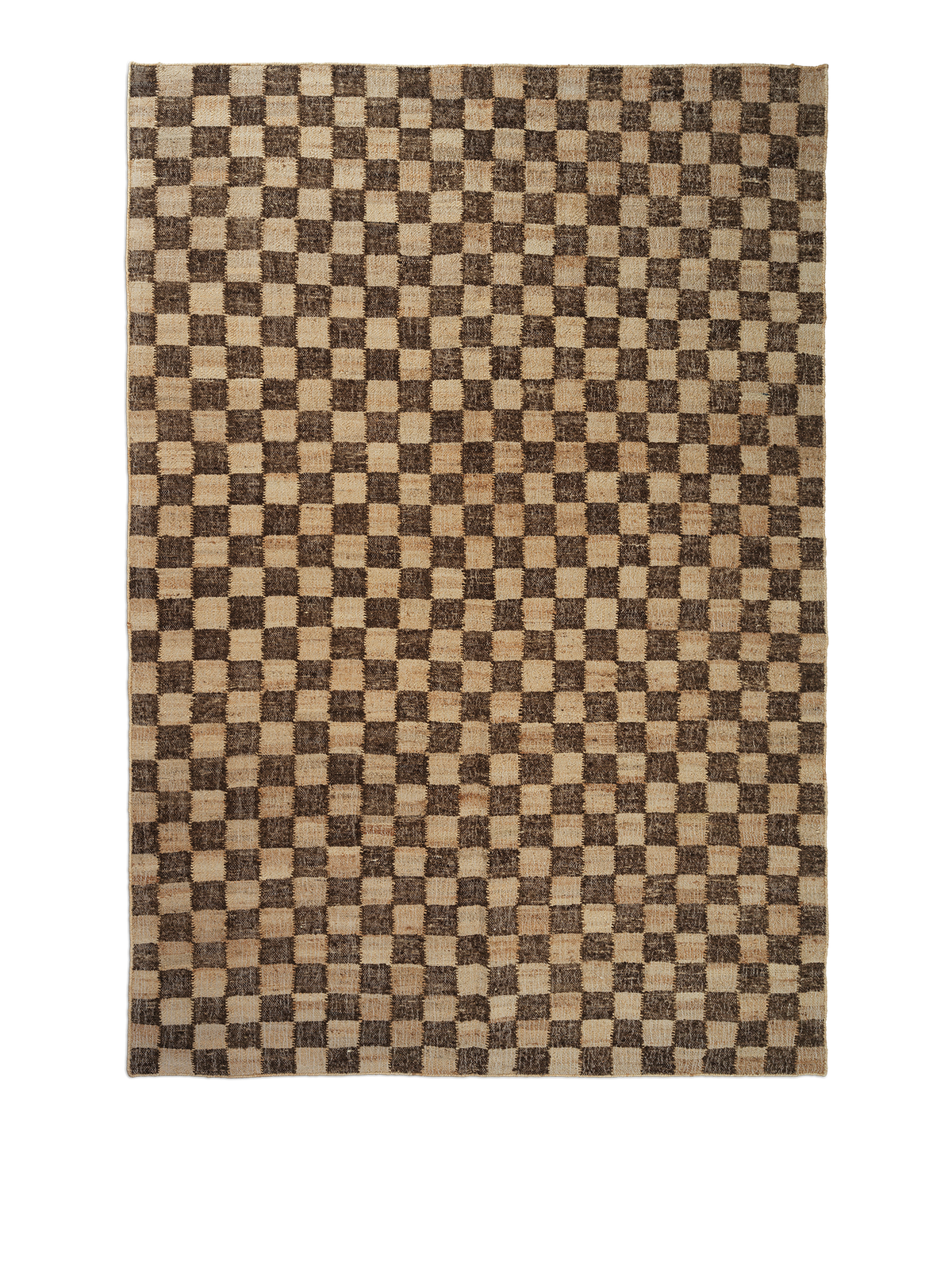 Ferm Living Check Wool Jute Rug - 200 x 300 - Off-white/Natural