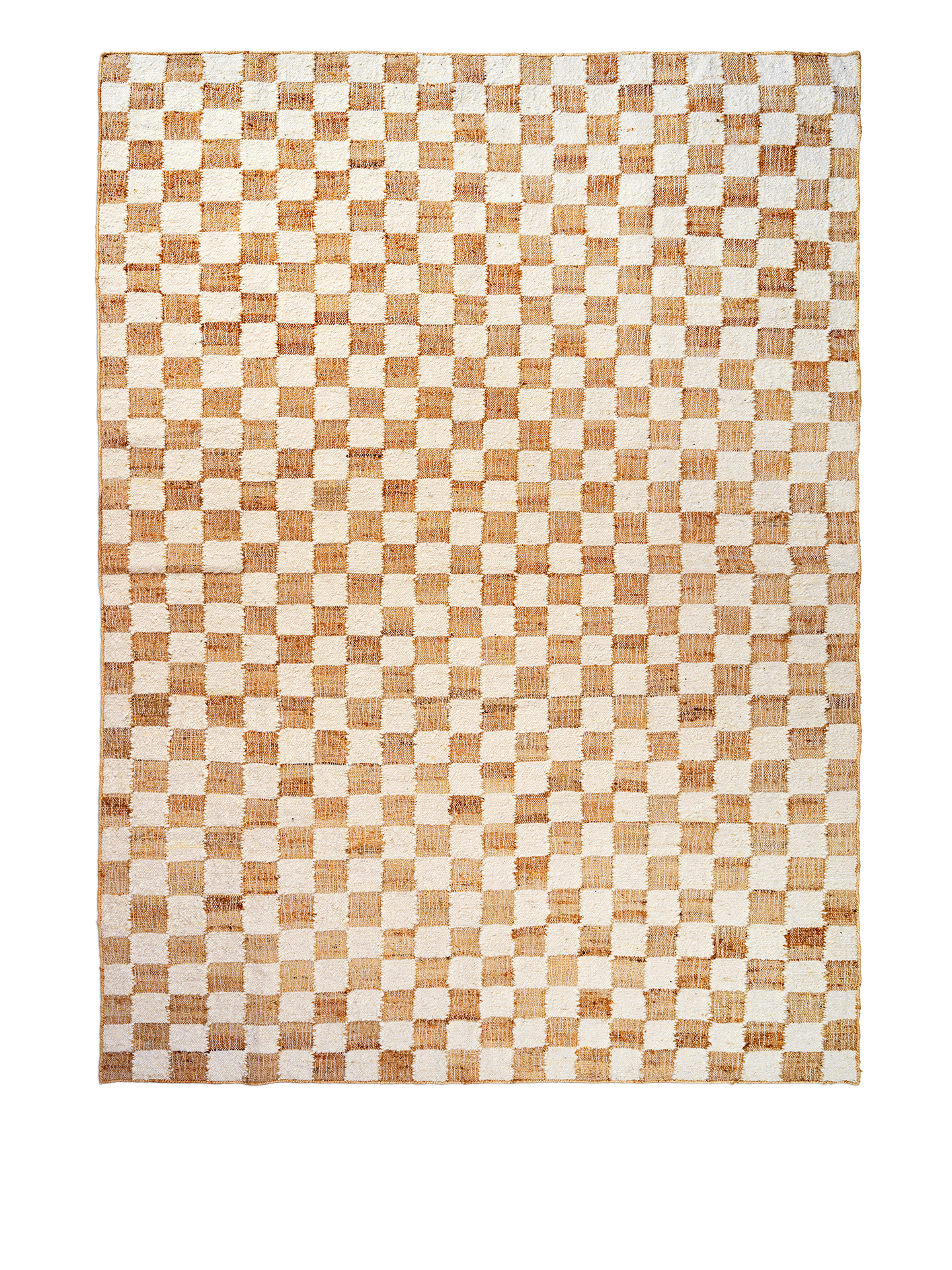 Ferm Living Check Wool Jute Teppich - 200 x 300 - Off-white/Natura