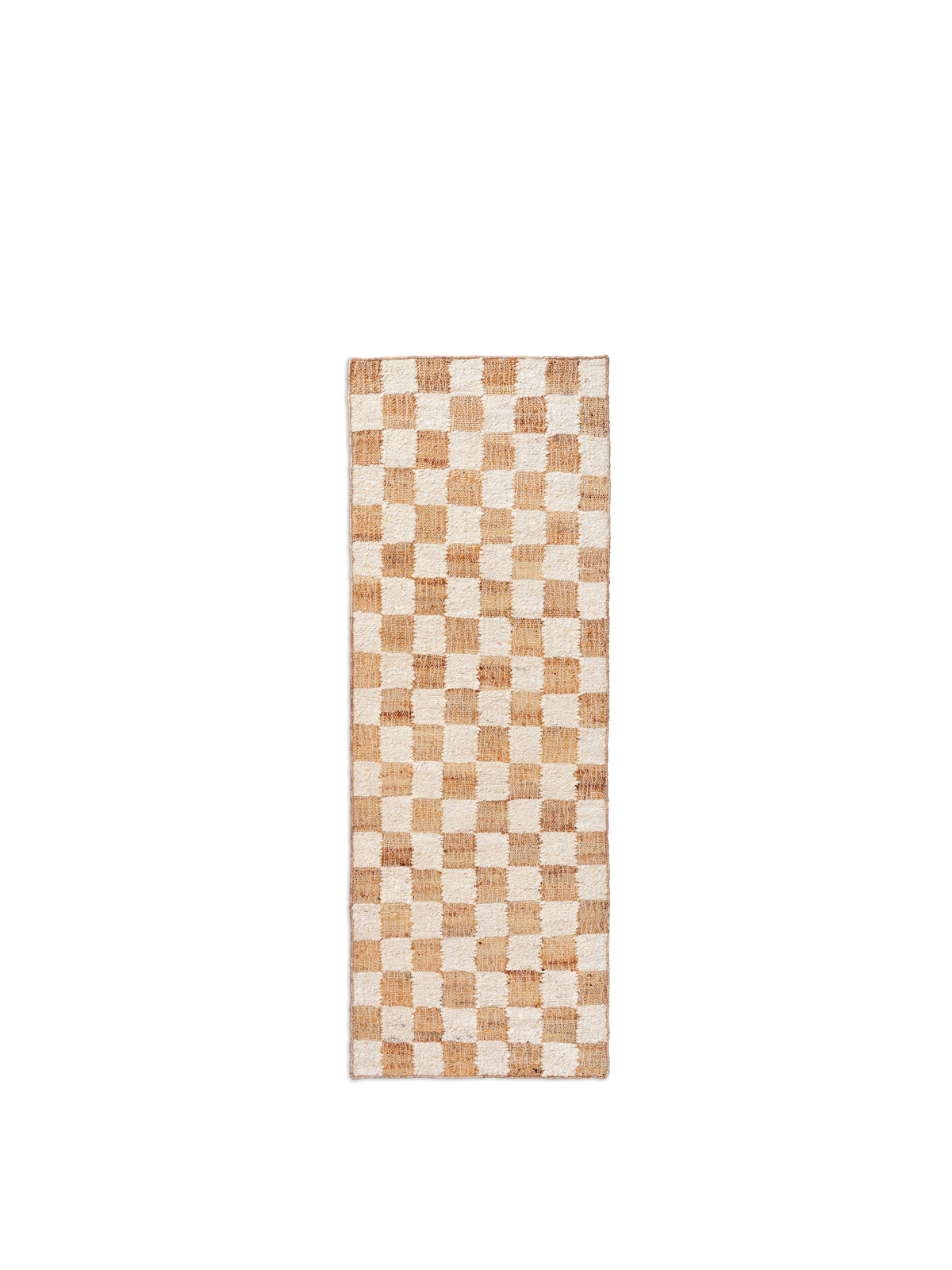 Ferm Living Check Wool Jute Runner - 70 x 180 - Off-white/Natu