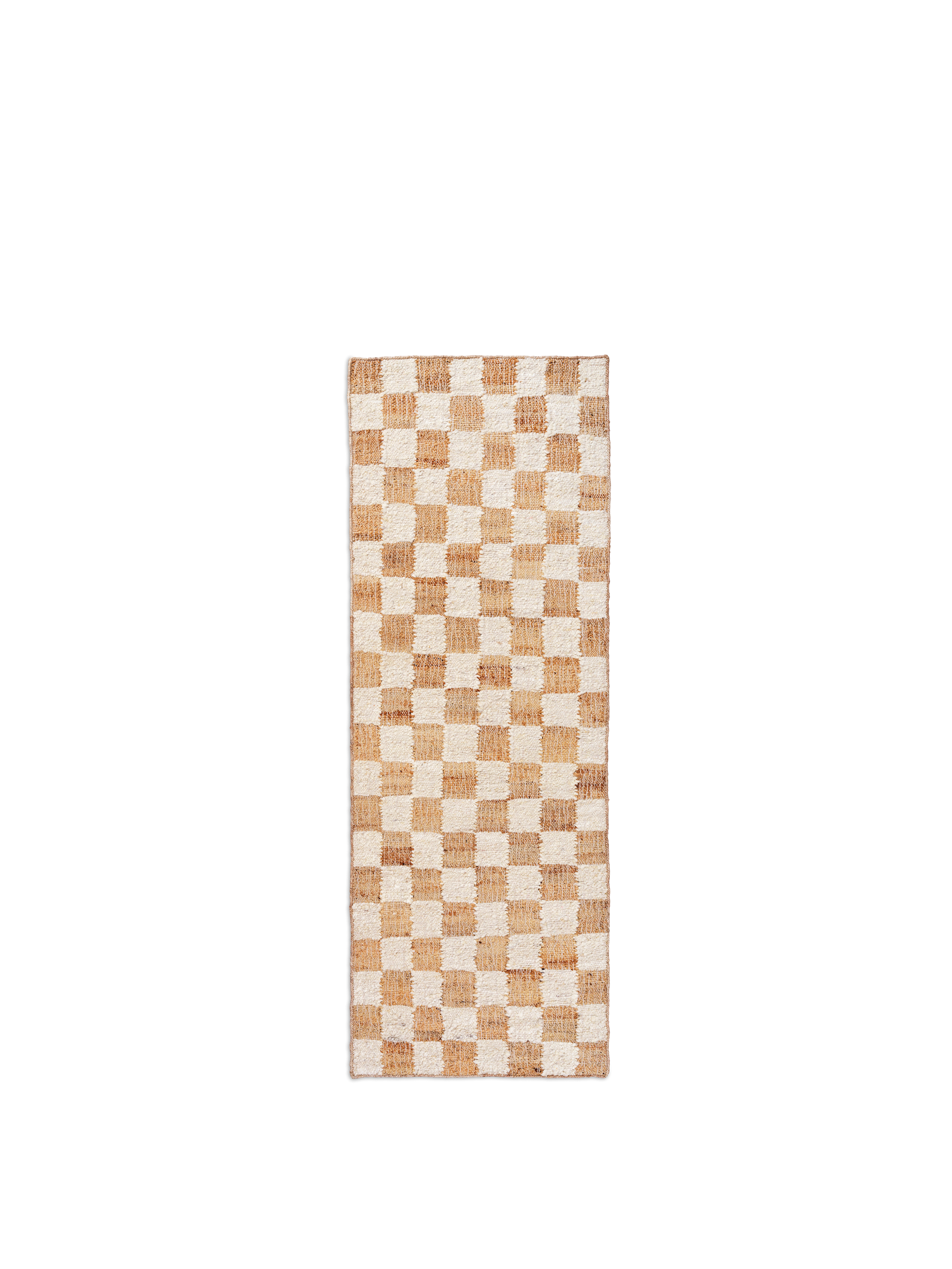 Ferm Living Check Wool Jute Runner - 70 x 180 - Off-white/Natu