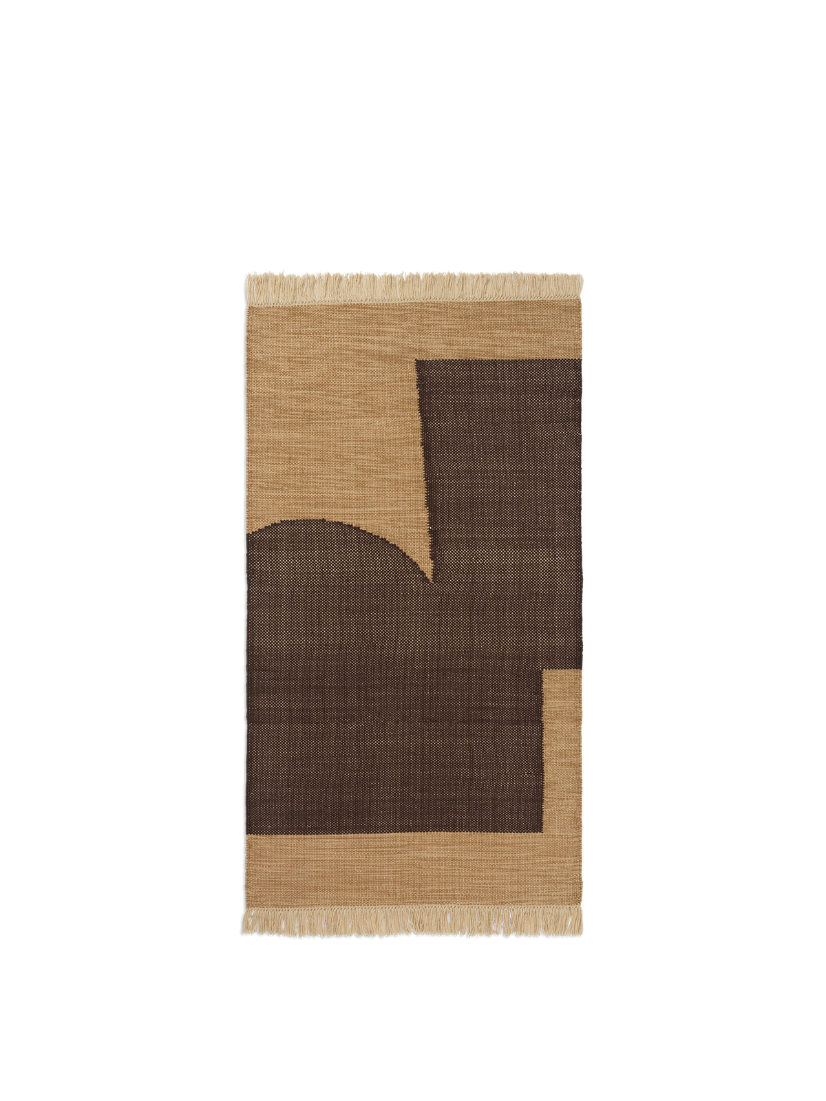 Ferm Living Tappeto Forene - 80 x 140 - Tan/Chocolate