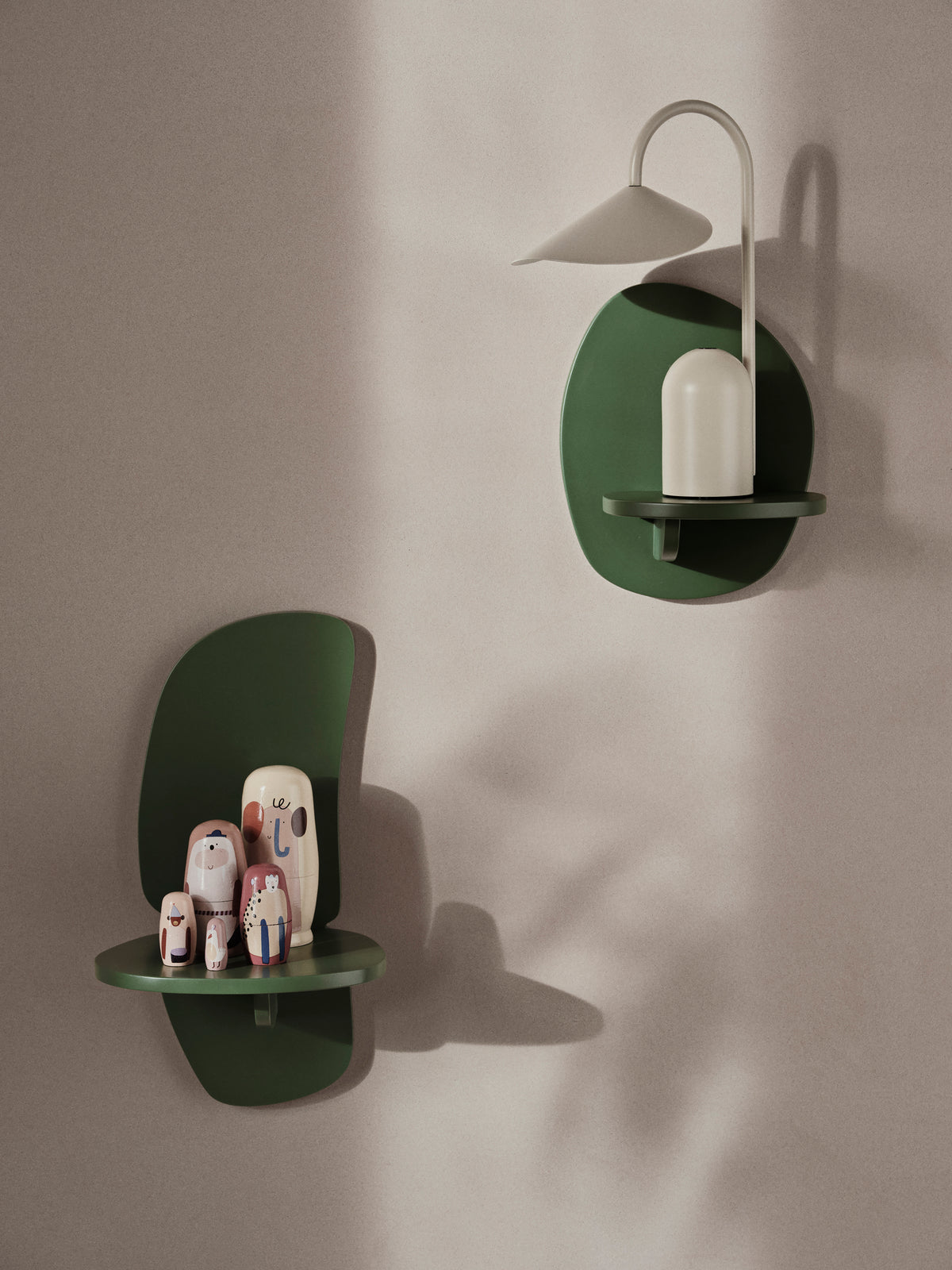 Ferm Living Pilu Scaffale - H25 - Verde Verdone