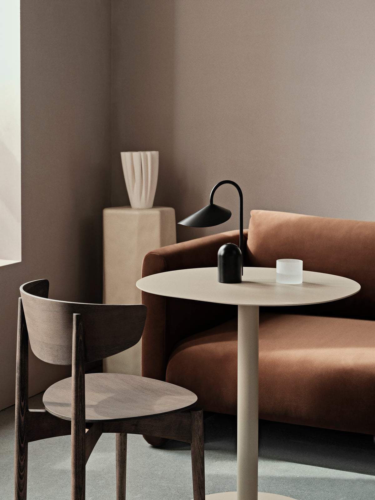 Ferm Living Arum Lampe portable - Noir