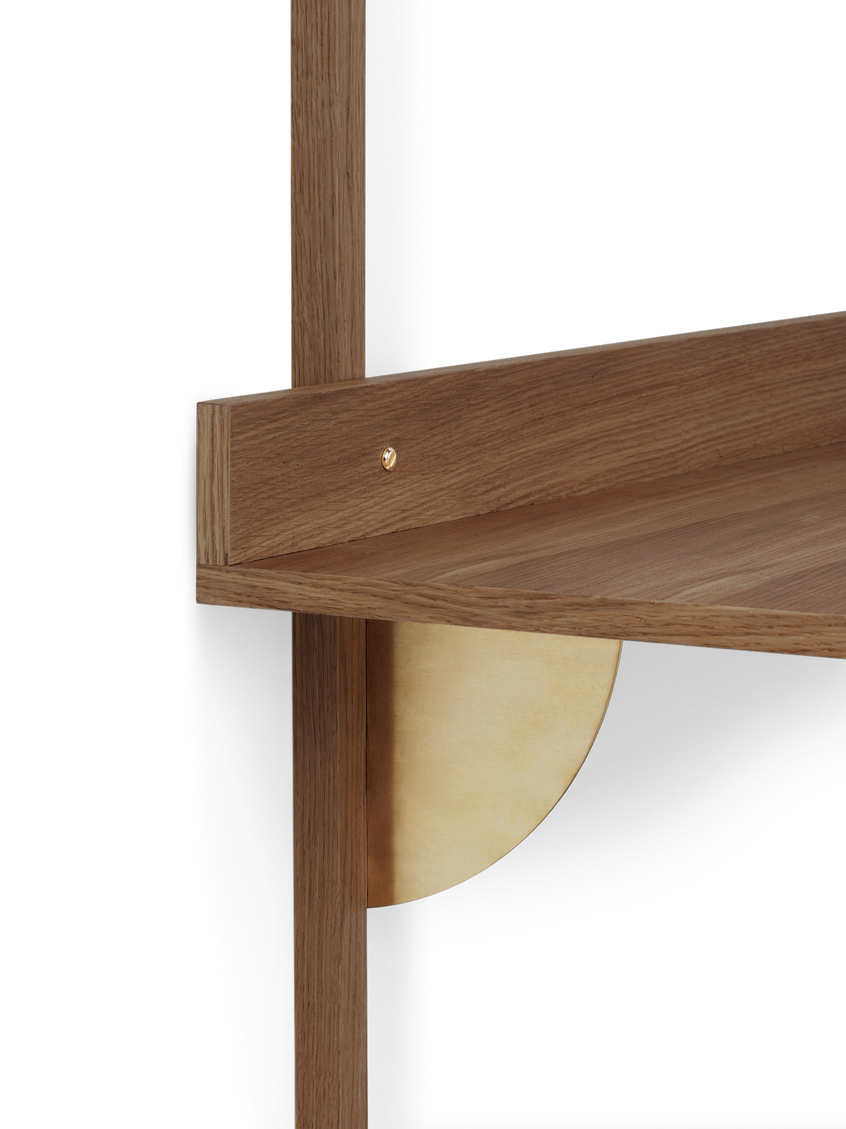 Ferm Living Sector Desk - Smoked Oak/Brass