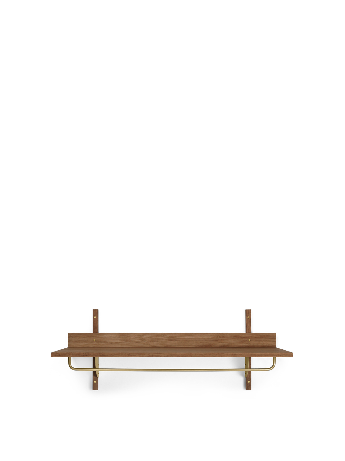 Ferm Living Sector Wardrobe Shelf - Smoked Oak/Brass