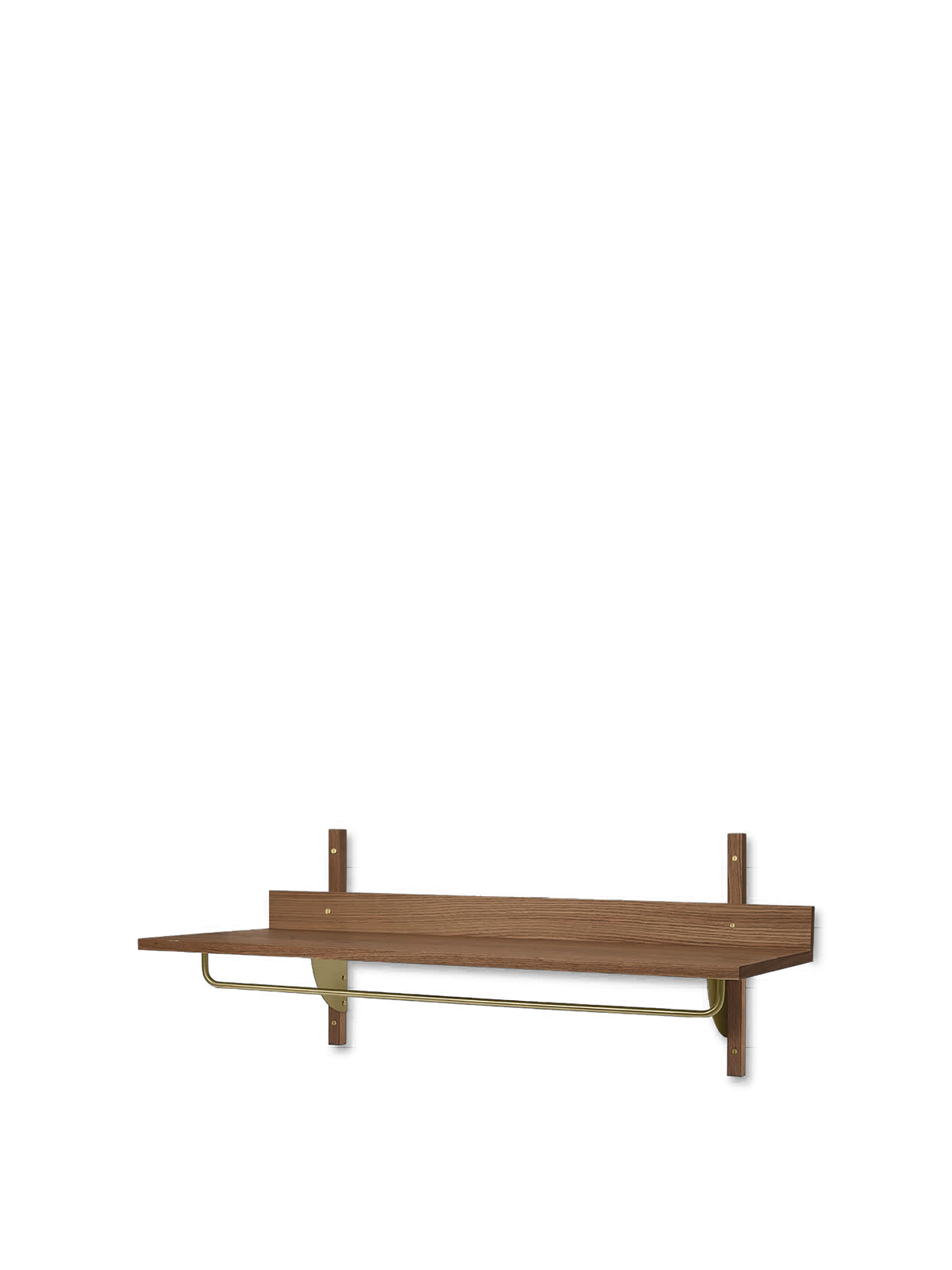 Ferm Living Sector - Scaffale per armadio - Rovere fumé/ottone