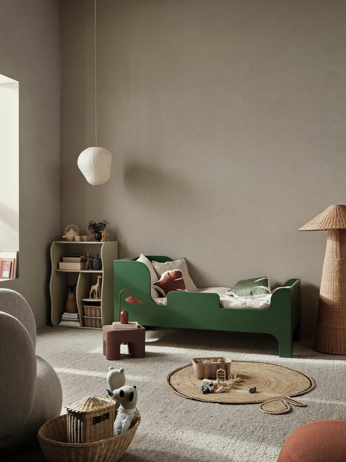 Ferm Living Kurbis paralume 40 - Naturale