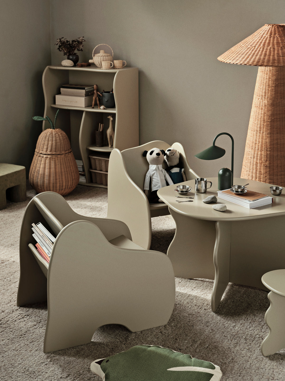 Ferm Living Slope Lounge Stuhl - Cashmere