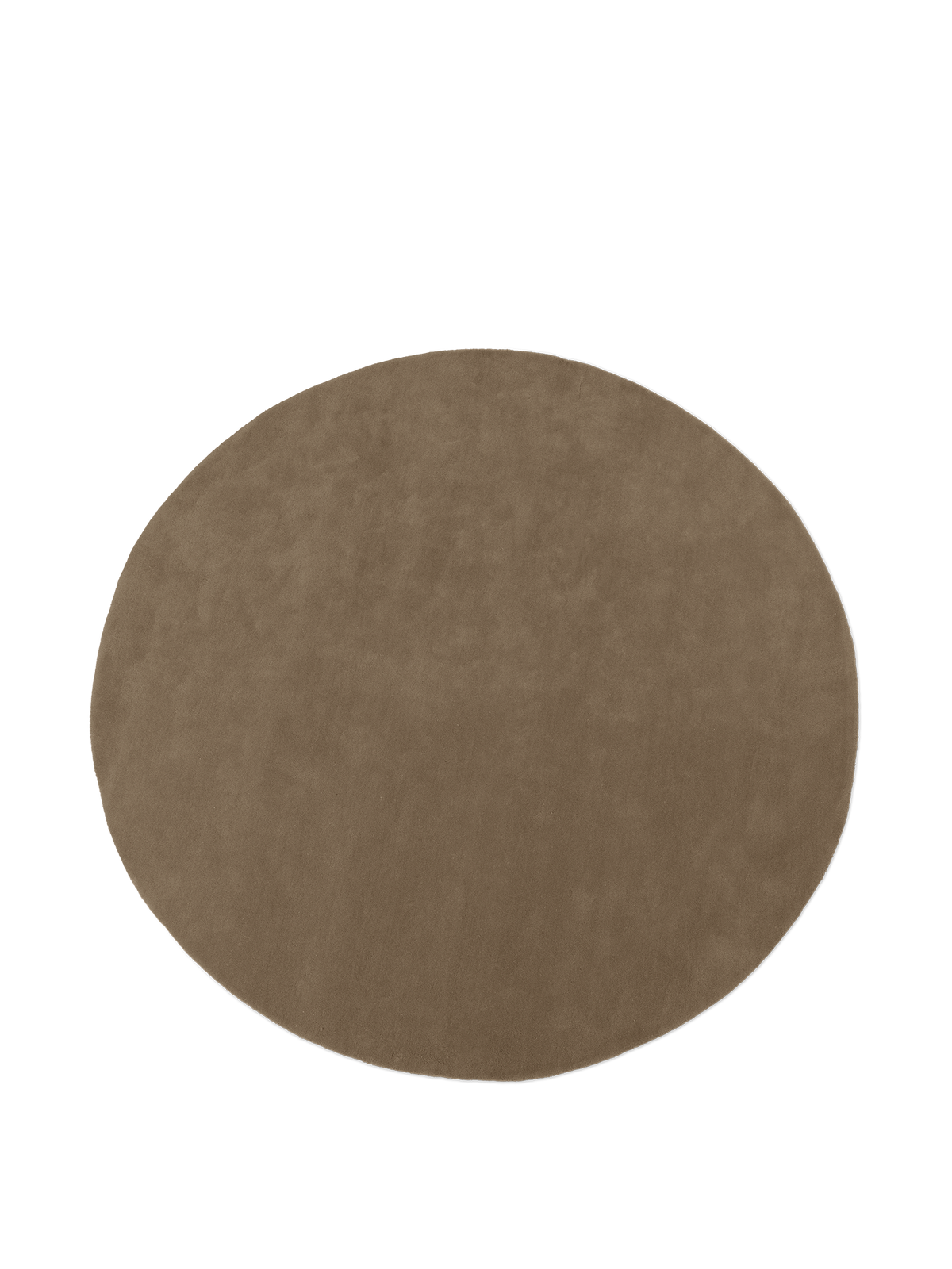 Ferm Living Stille tufted rug - Ø240 - Ash Brown