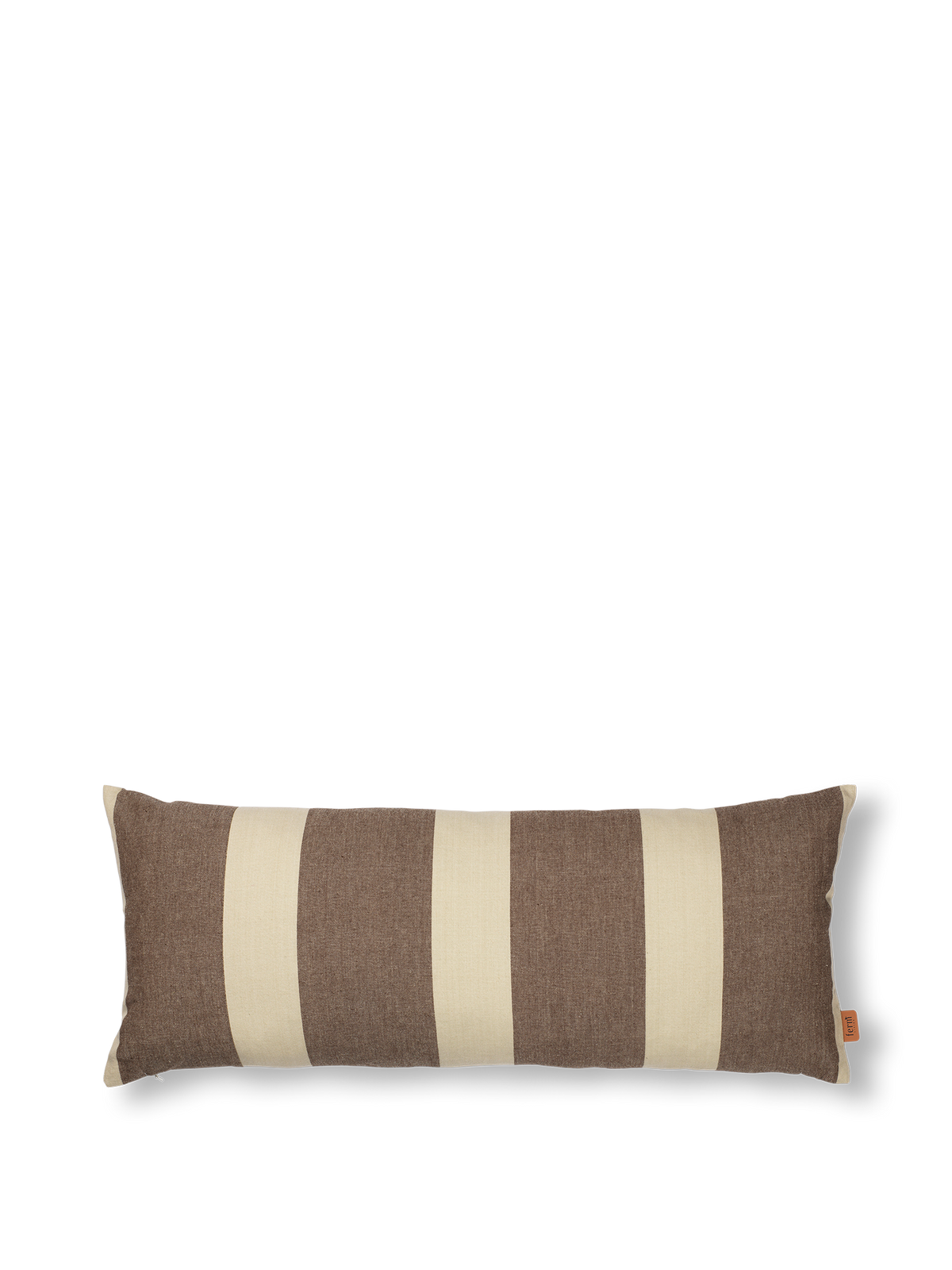 Ferm Living Coussin de plage - Carob Brown/Parchemin