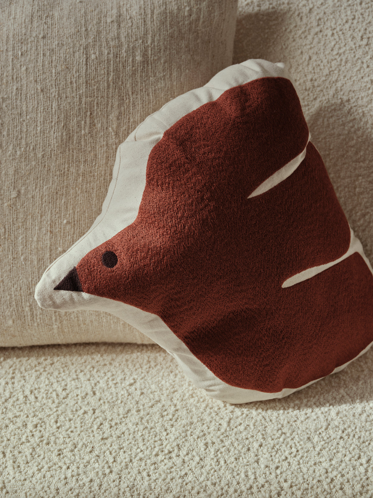 Ferm Living Swif Bird Coussin - Baked Clay