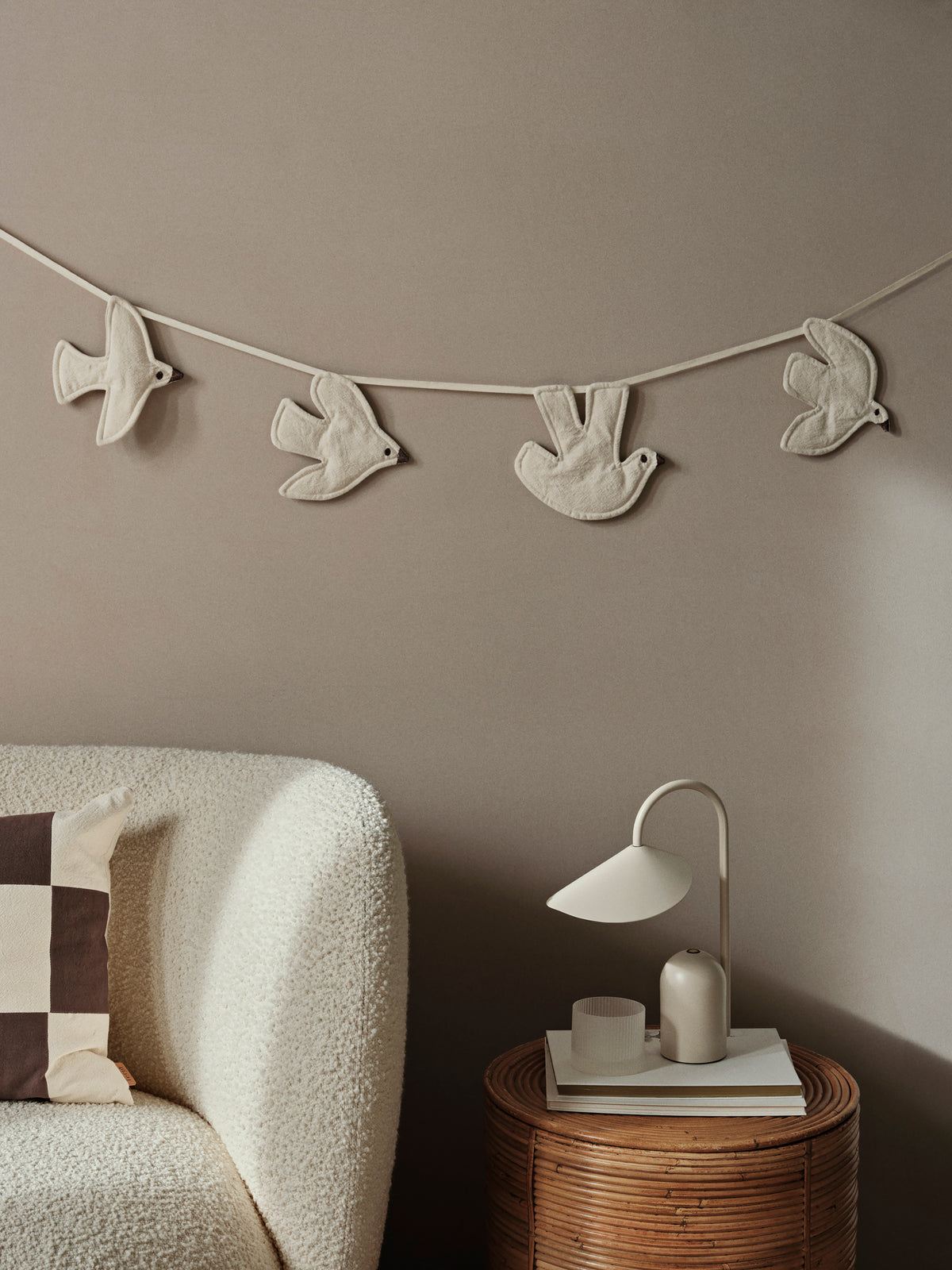 Ferm Living Guirlande Swif Bird - Undyed
