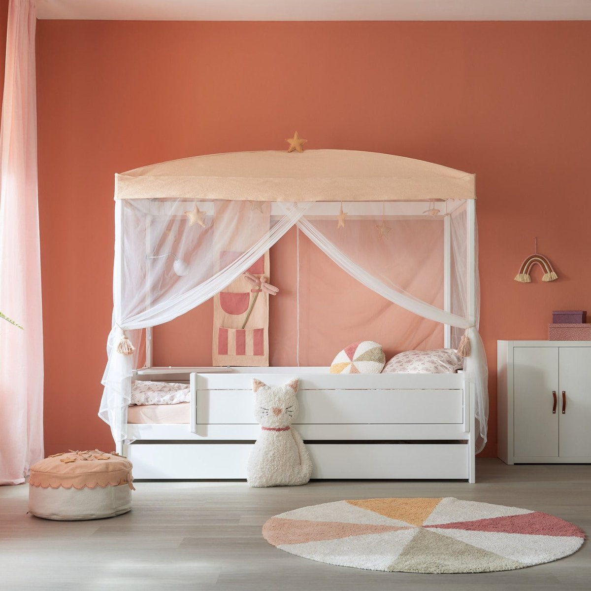 Lifetime Kidsrooms Lit à baldaquin 90 x 200 cm - Original Blanc